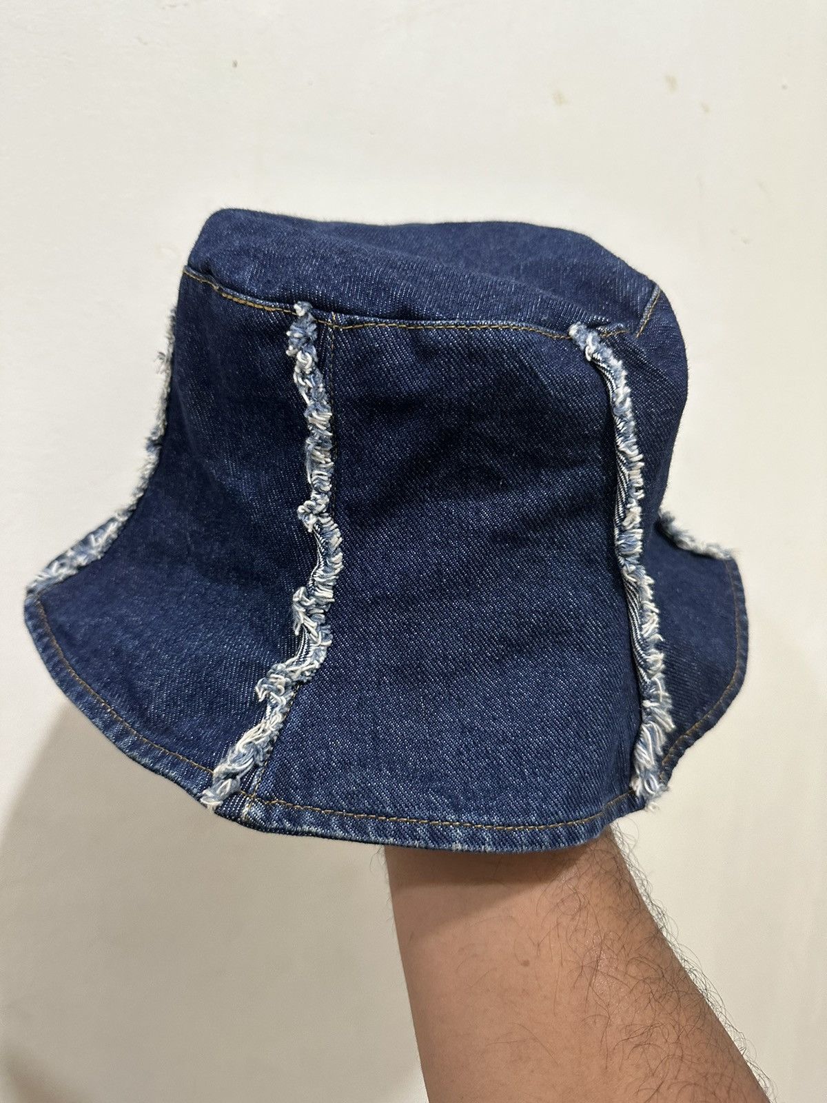 Japanese Brand Distress Denim Like Kapital Bucket Hat Size ONE SIZE - 2 Thumbnail