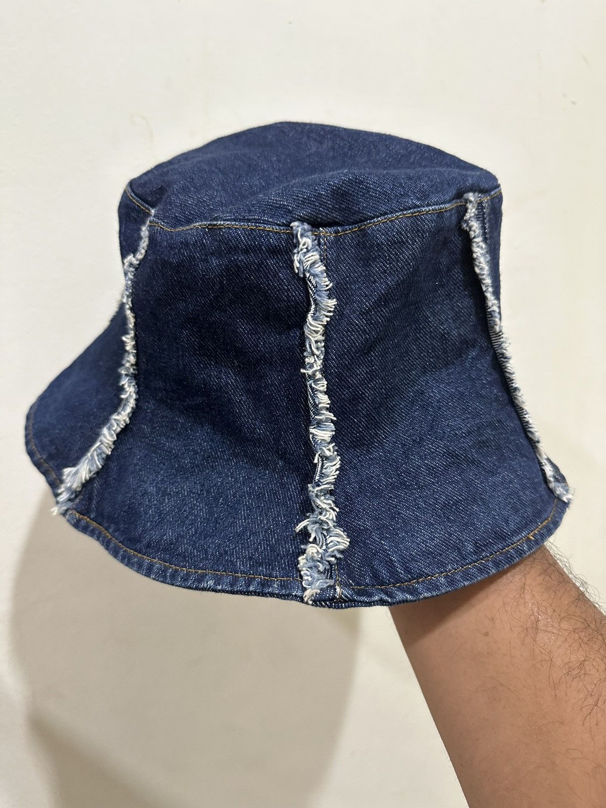Japanese Brand Distress Denim Like Kapital Bucket Hat Size ONE SIZE - 4 Thumbnail