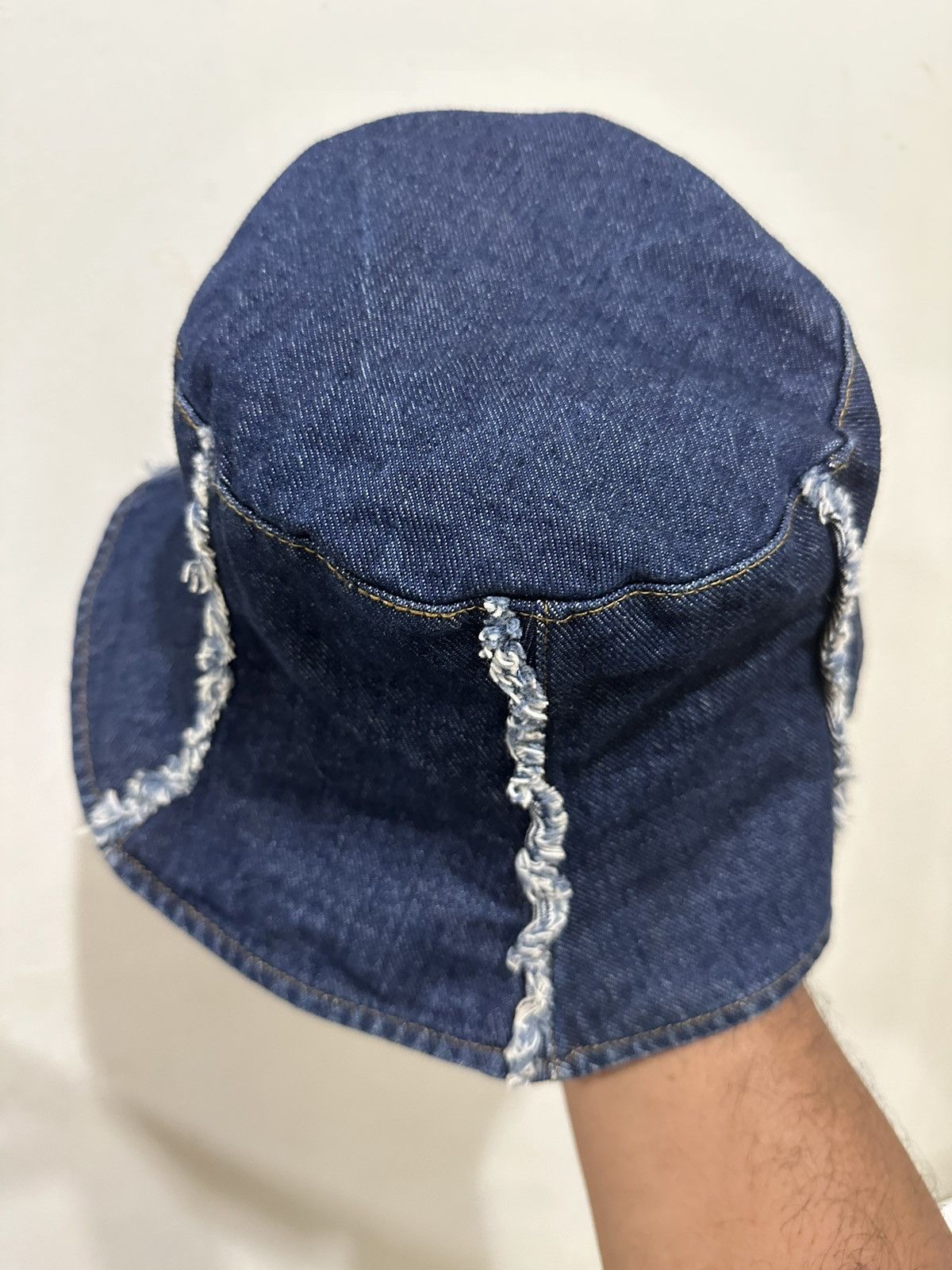 Japanese Brand Distress Denim Like Kapital Bucket Hat Size ONE SIZE - 3 Thumbnail