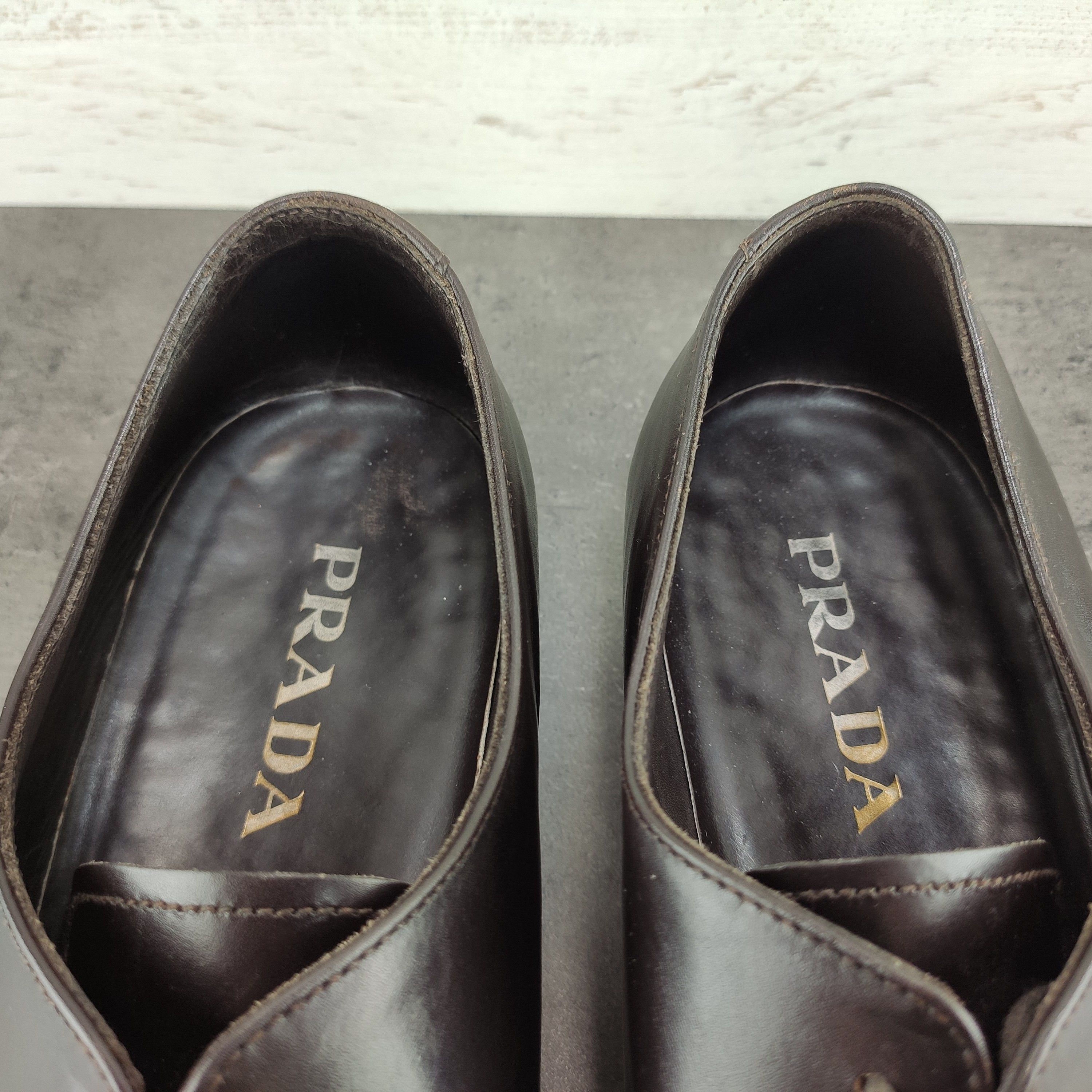 Prada Vintage Prada Leather Oxford Shoes Size US 8.5 / EU 41-42 - 9 Thumbnail