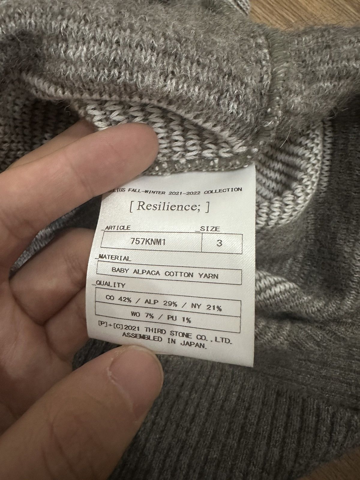 Julius Julius 21FW Baby Alpaca Boxy Sweater Light Gray Size US L / EU 52-54 / 3 - 14 Thumbnail