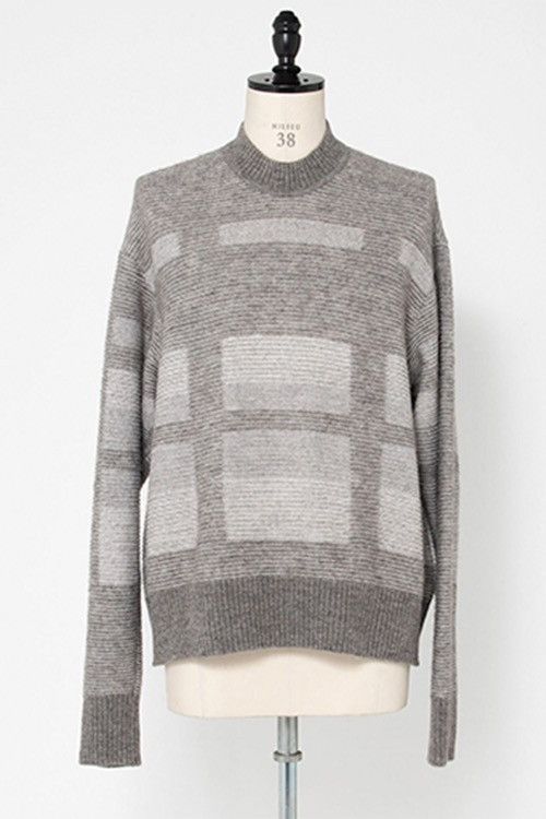 Julius Julius 21FW Baby Alpaca Boxy Sweater Light Gray Size US L / EU 52-54 / 3 - 2 Thumbnail