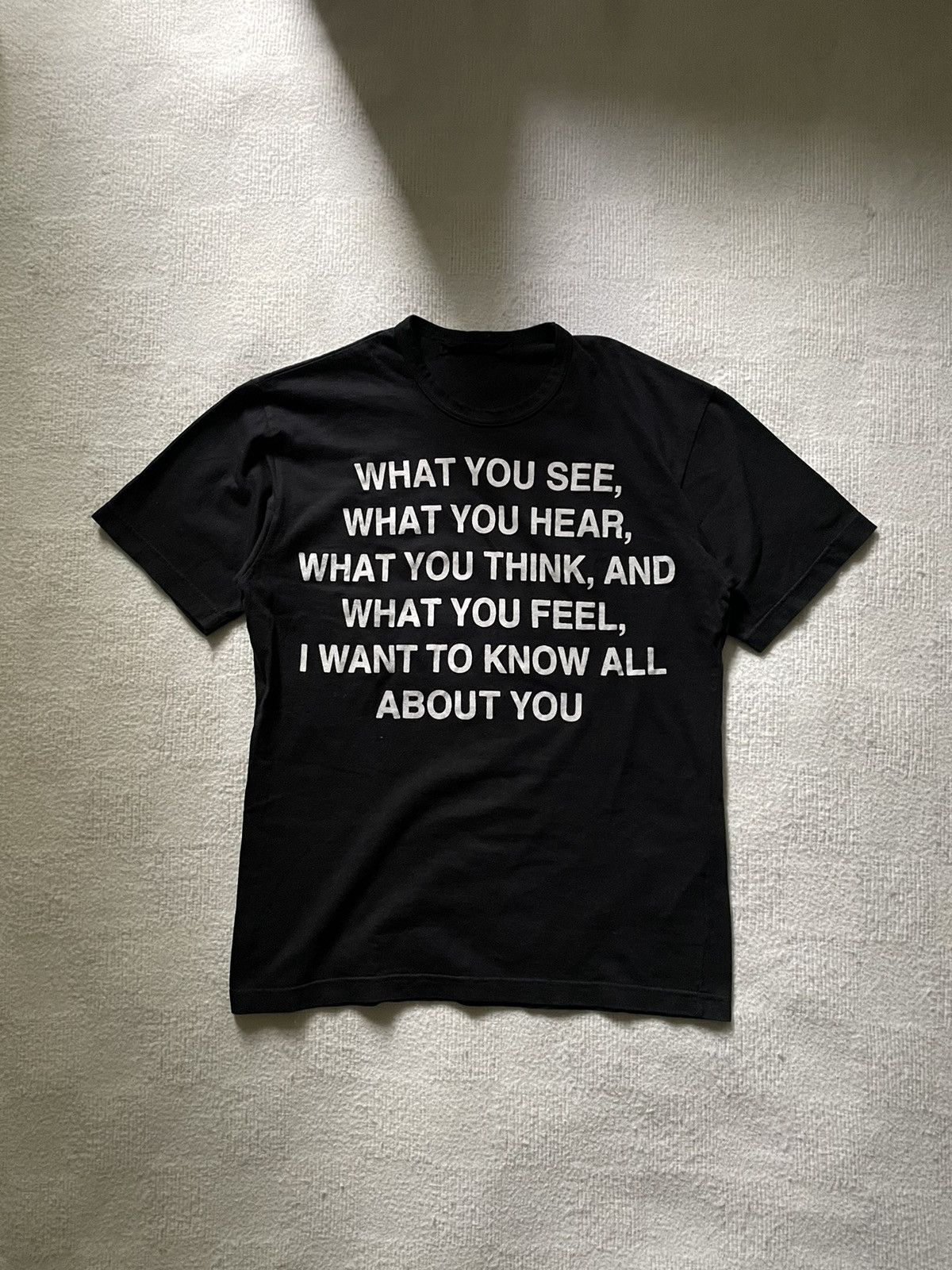 Comme des Garcons × Junya Watanabe Junya Watanabe SS02 'I Want You' Poem T- Shirt | Grailed