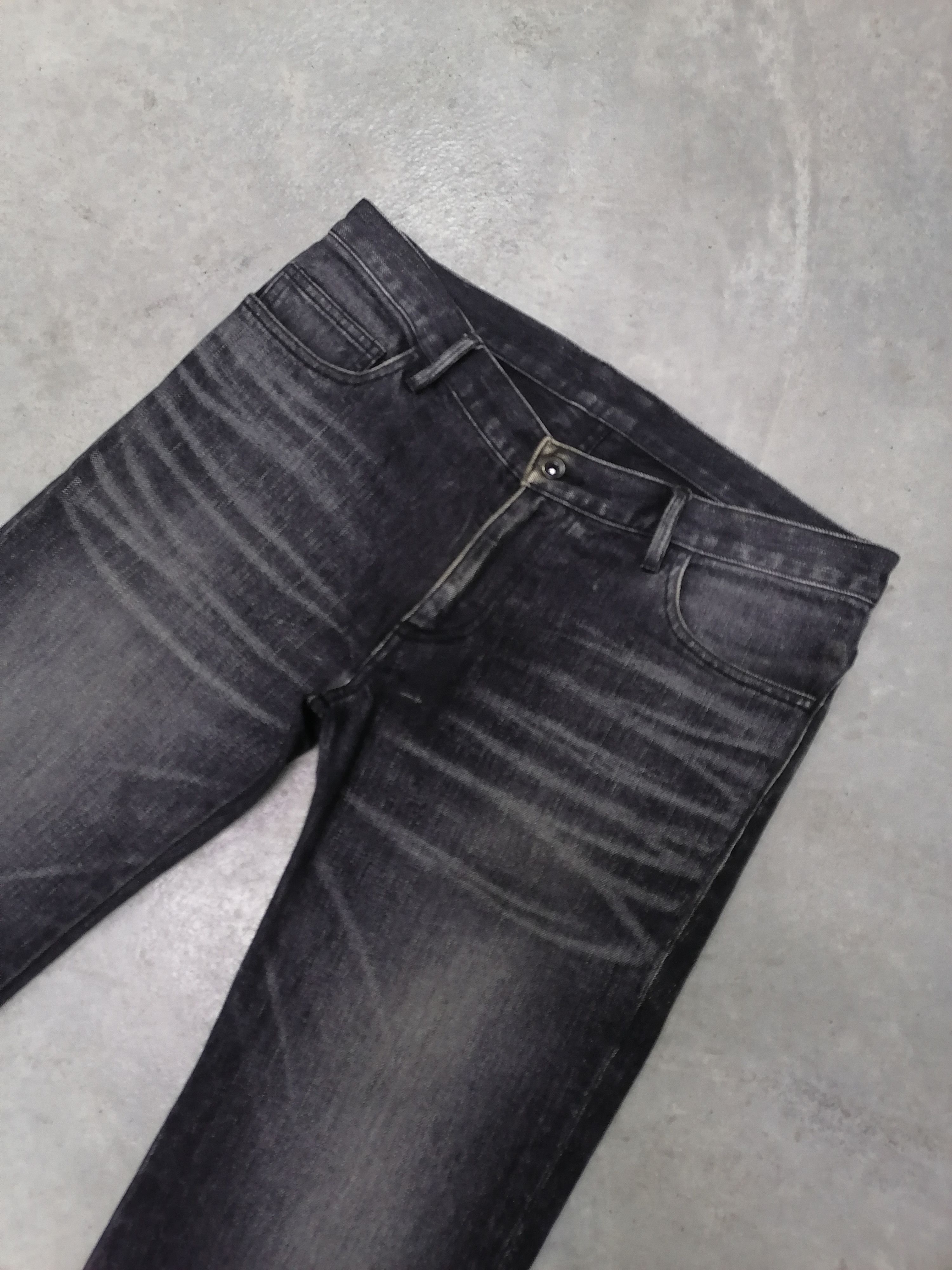 Ato Matsumoto ARCHIVE🔥Masayori Matsumoto Flared Zipper Twist Denim Pants⚡ Size US 30 / EU 46 - 4 Thumbnail