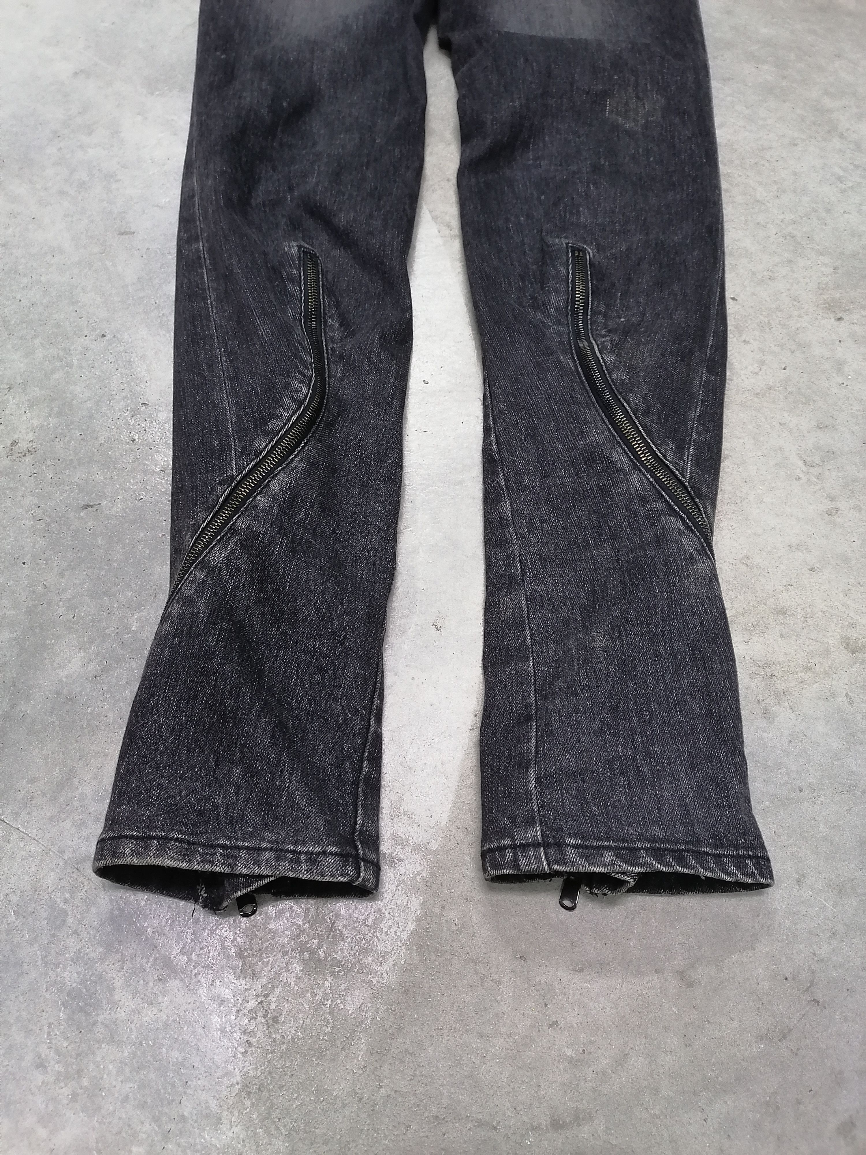 Ato Matsumoto ARCHIVE🔥Masayori Matsumoto Flared Zipper Twist Denim Pants⚡ Size US 30 / EU 46 - 10 Thumbnail