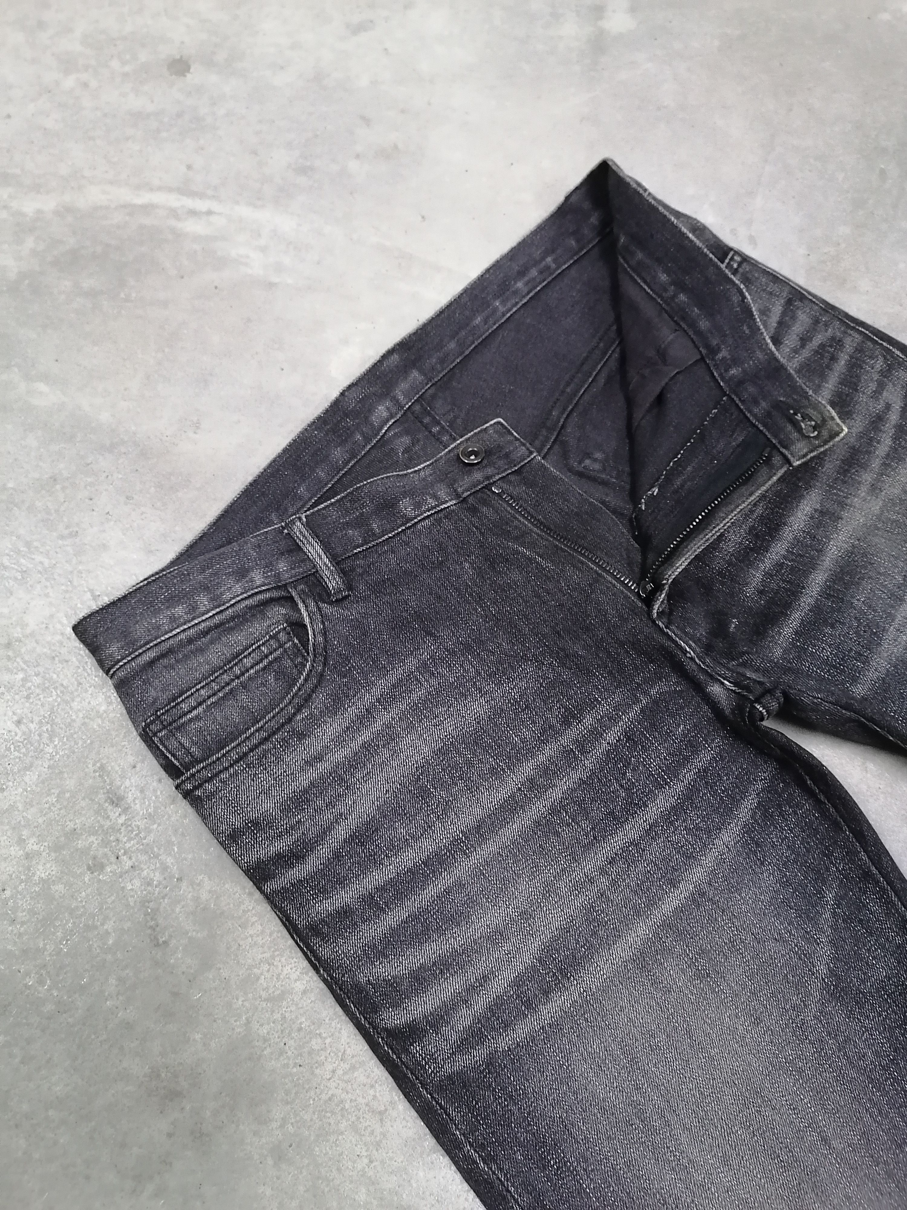 Ato Matsumoto ARCHIVE🔥Masayori Matsumoto Flared Zipper Twist Denim Pants⚡ Size US 30 / EU 46 - 6 Thumbnail