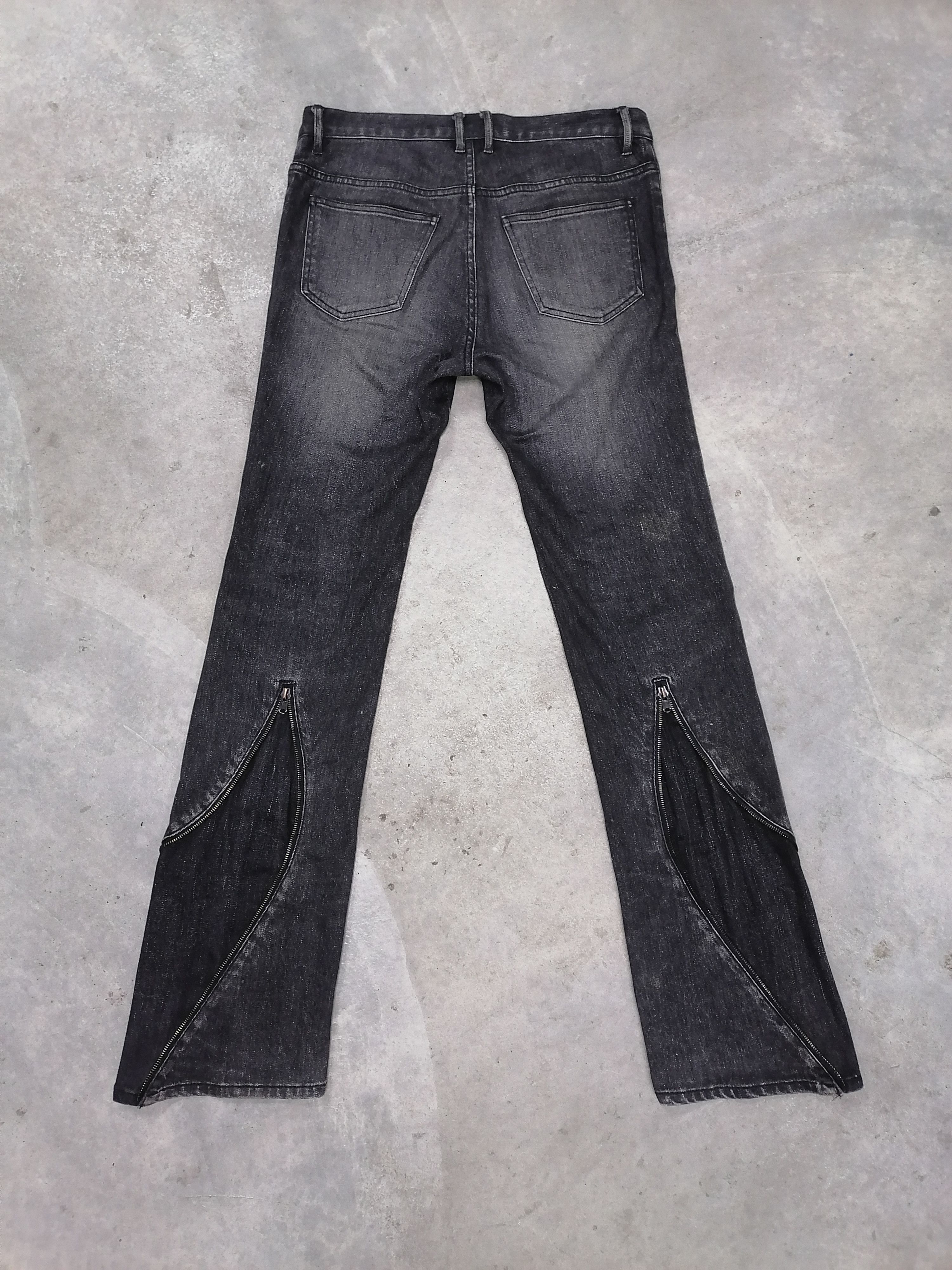 Ato Matsumoto ARCHIVE🔥Masayori Matsumoto Flared Zipper Twist Denim Pants⚡ Size US 30 / EU 46 - 7 Thumbnail