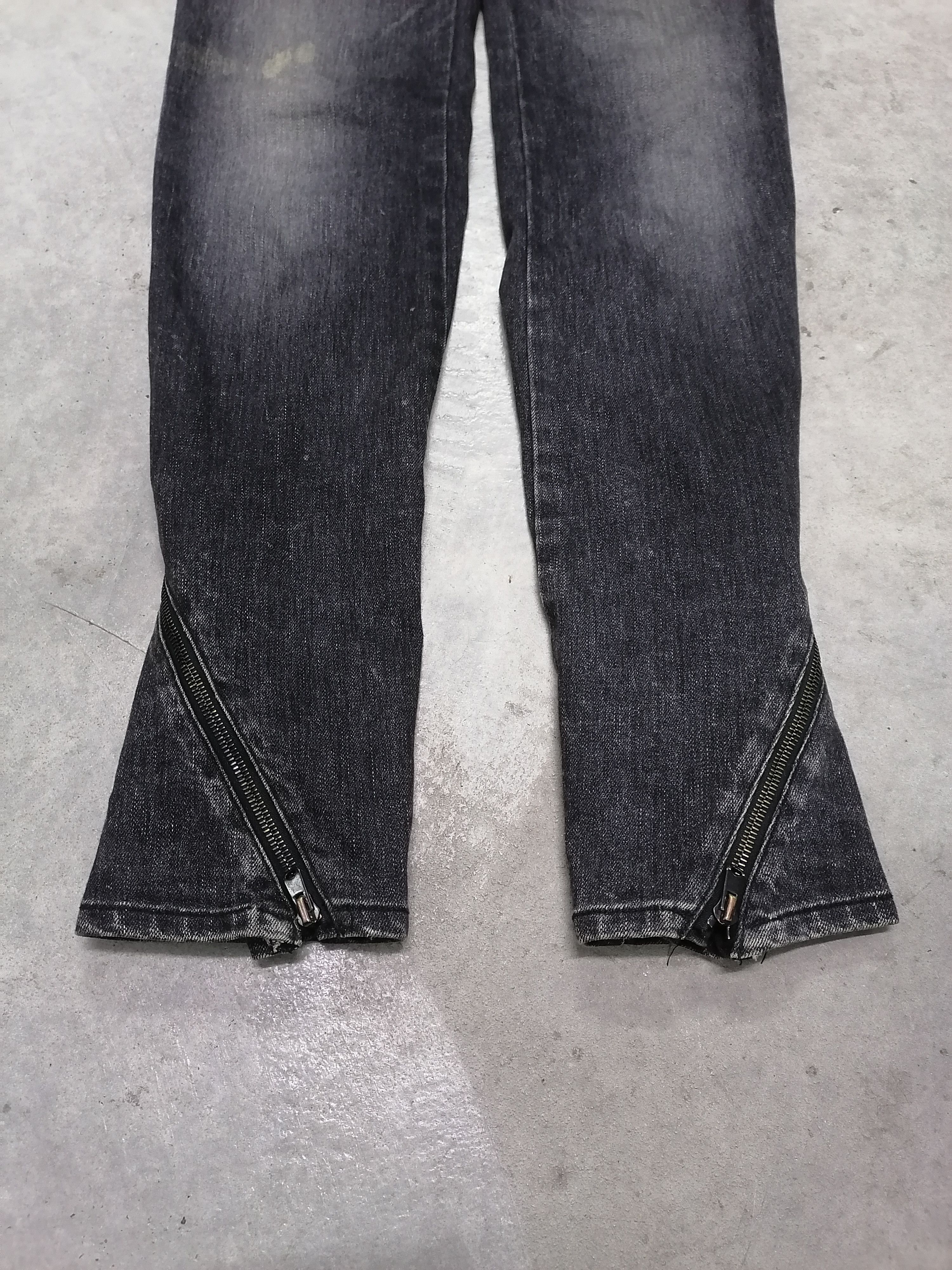 Ato Matsumoto ARCHIVE🔥Masayori Matsumoto Flared Zipper Twist Denim Pants⚡ Size US 30 / EU 46 - 9 Thumbnail