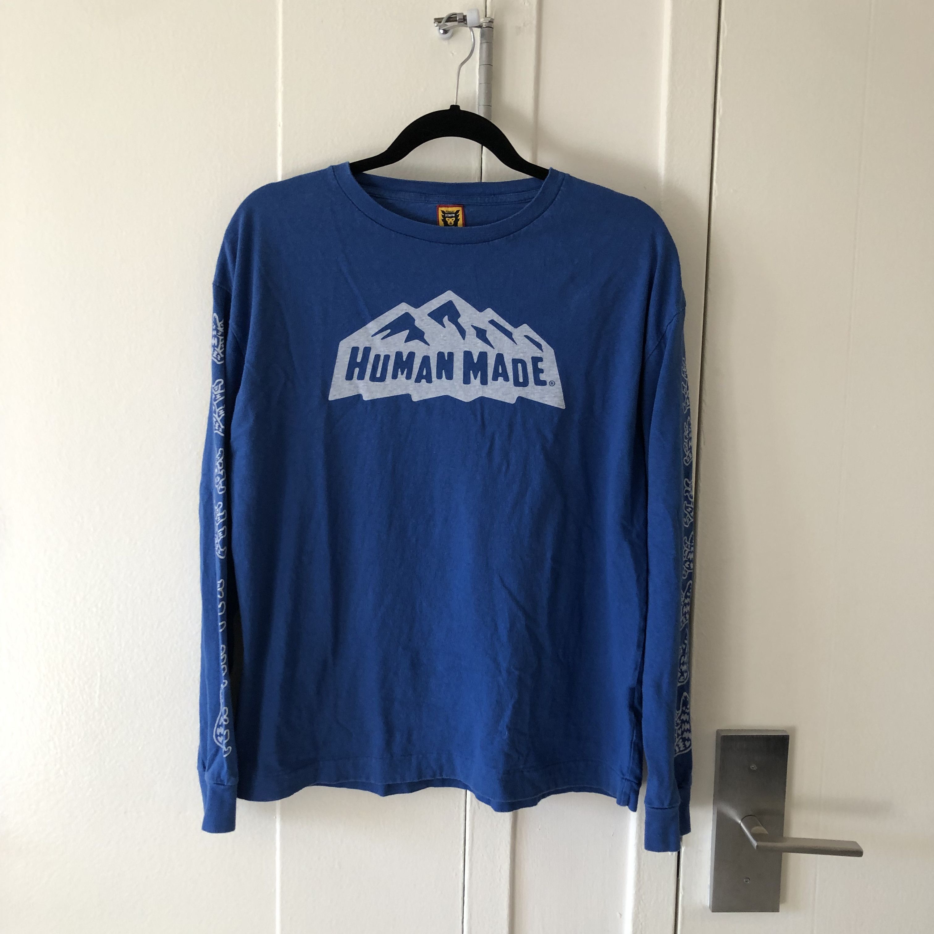 image of Human Made Mountains L/s in Blue, Men's (Size Medium)