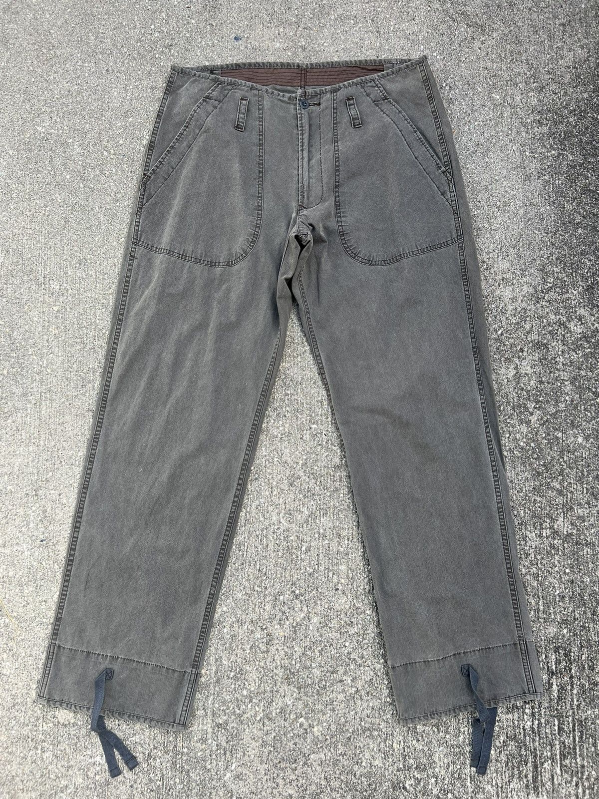 Denime × Japanese Brand Vintage 90s Denime Orizzonti Japan Military Trouser Pant Size US 34 / EU 50 - 1 Thumbnail