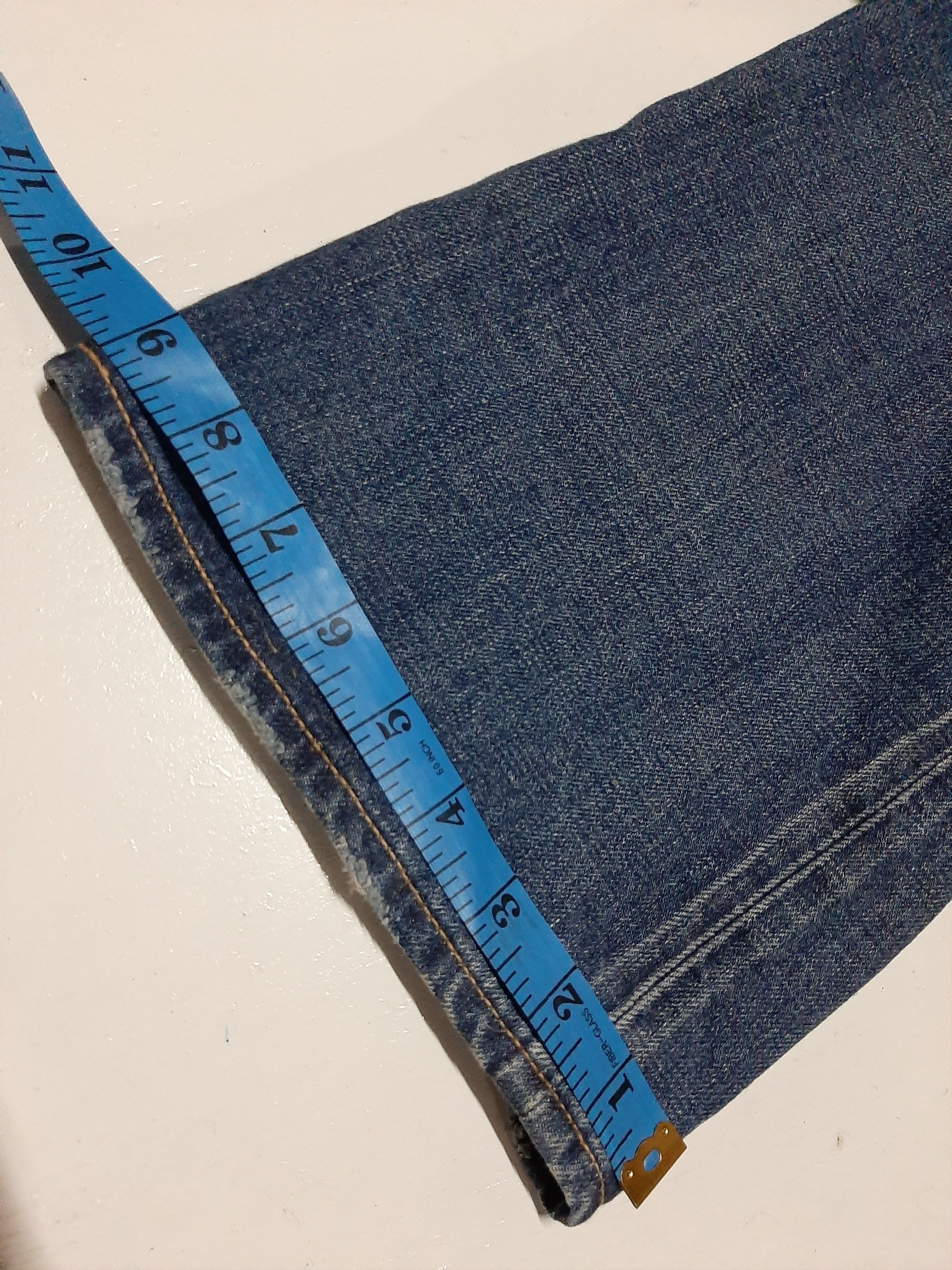 Edwin × Salvage × Vintage VINTAGE SELVEDGE EDWIN 13oz GRAND BLUE WASH DISTRESED DENIM Size US 34 / EU 50 - 9 Thumbnail