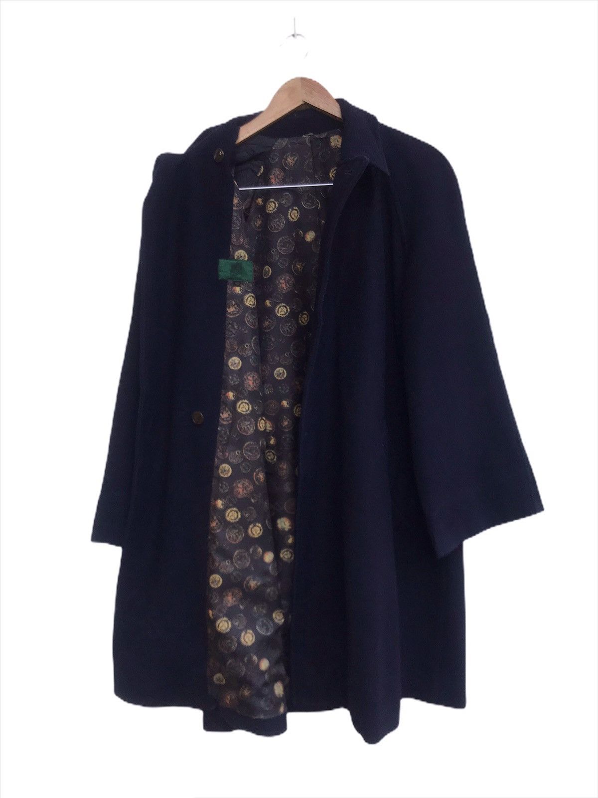image of Jean Paul Gaultier Junior Gaultier Wool Long Coat in Navy, Women's