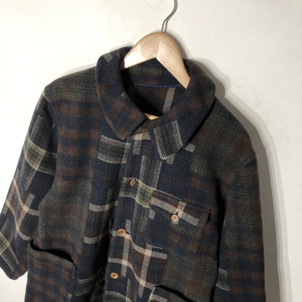 Japanese Brand Box Pattern Wool Jacket Nicole Club Size US M / EU 48-50 / 2 - 4 Thumbnail
