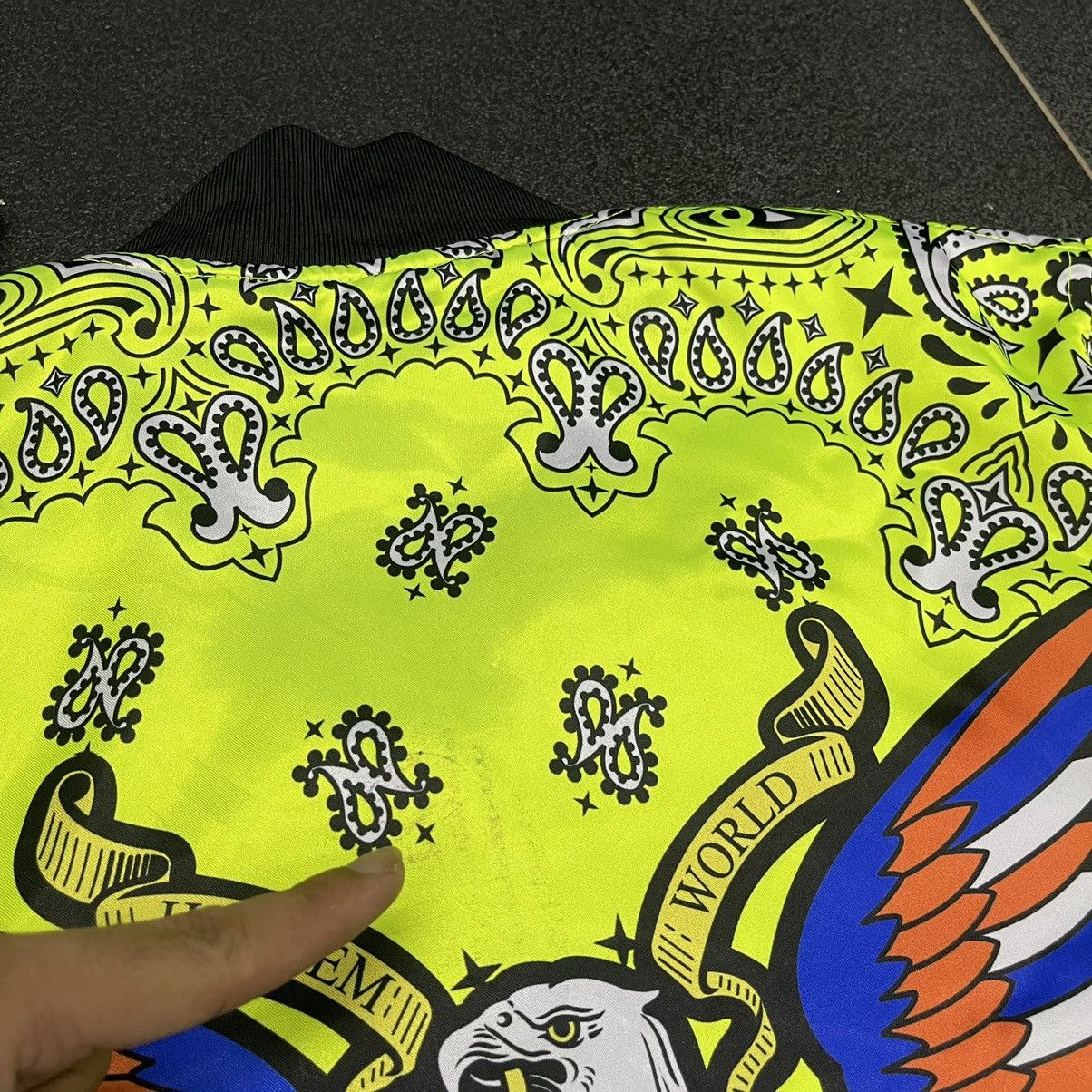 Amiri MX1 Jeans 100% Authentic Multi Color Bandanna
