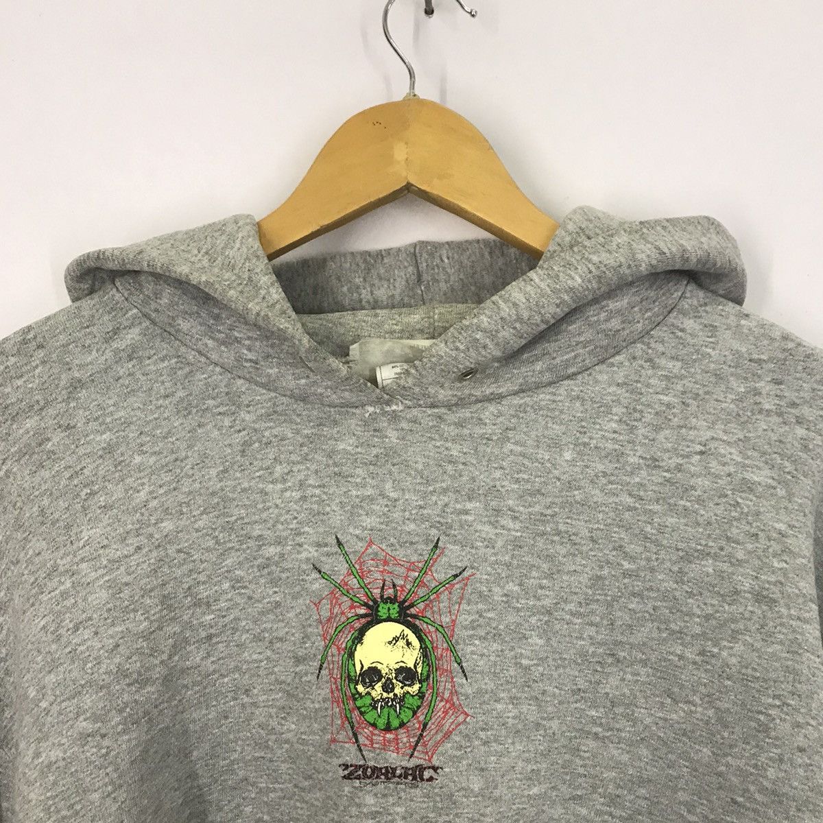 Vintage 🔥80s Zorlac skateboard Streetwear hoodies Size US XL / EU 56 / 4 - 4 Thumbnail