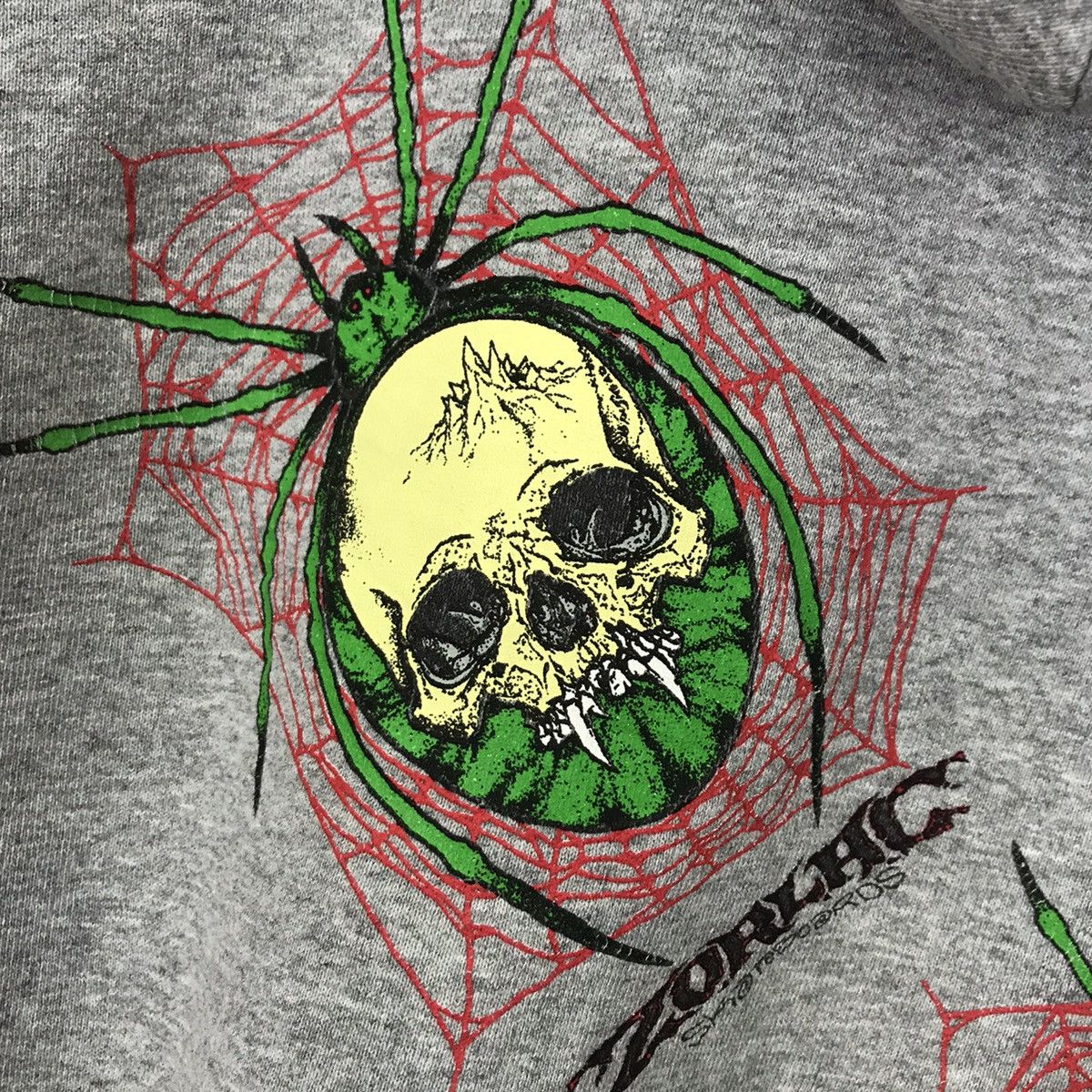 Vintage 🔥80s Zorlac skateboard Streetwear hoodies Size US XL / EU 56 / 4 - 7 Thumbnail