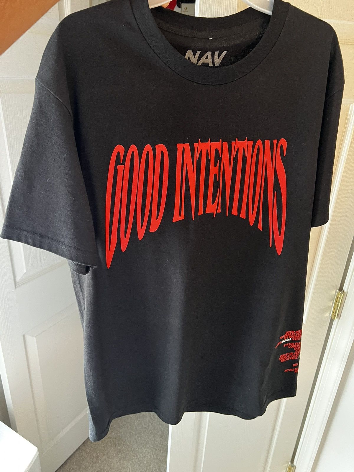 Vlone VLONE x NAV 'Good Intentions' T-Shirt Size US L / EU 52-54 / 3 - 4 Thumbnail