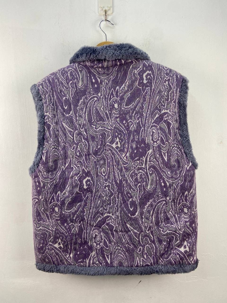 Japanese Brand Vintage Japanese Brand Mohair Cardigan Vest Jacket Paisley Size US M / EU 48-50 / 2 - 2 Thumbnail