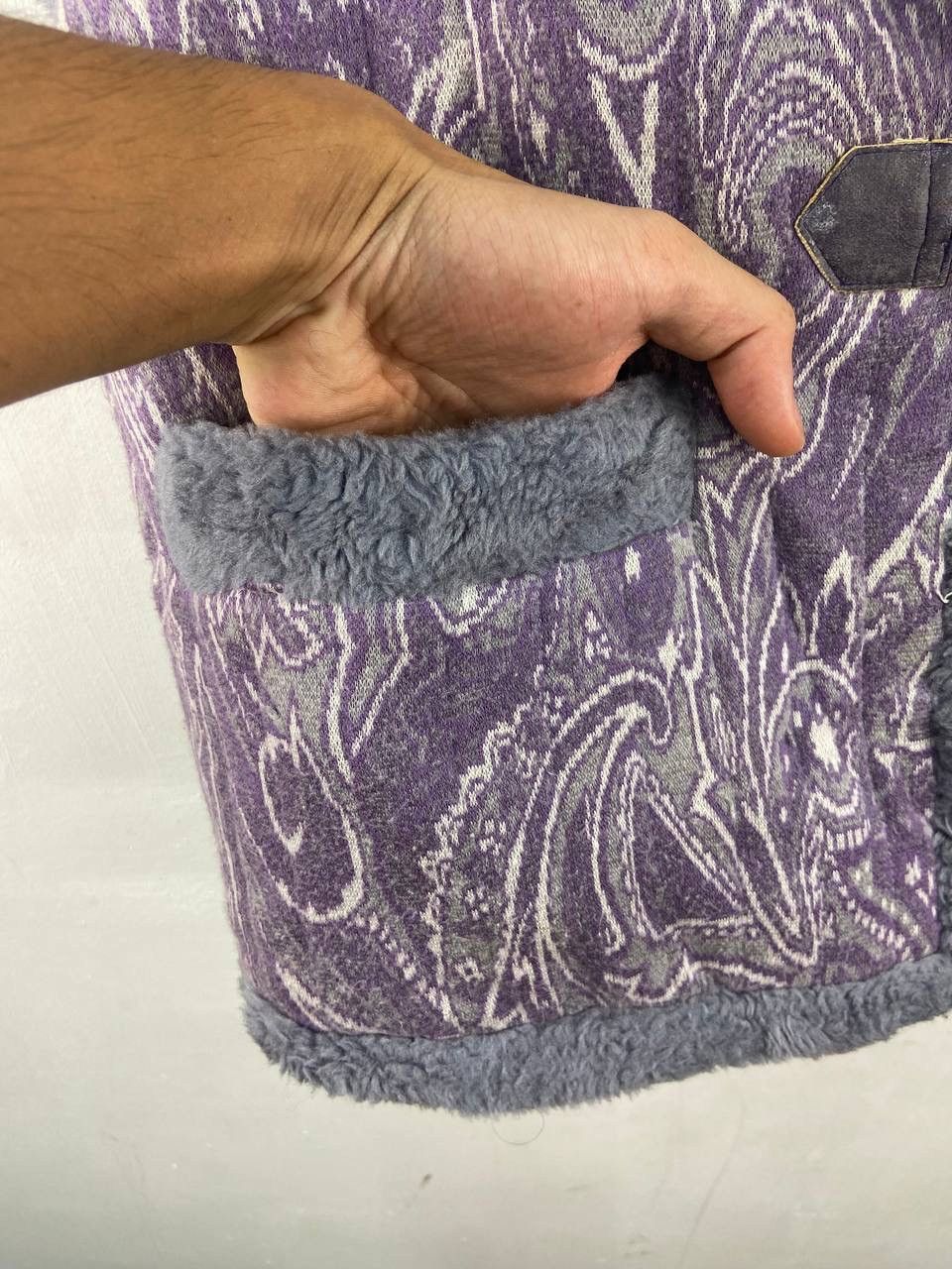 Japanese Brand Vintage Japanese Brand Mohair Cardigan Vest Jacket Paisley Size US M / EU 48-50 / 2 - 7 Thumbnail