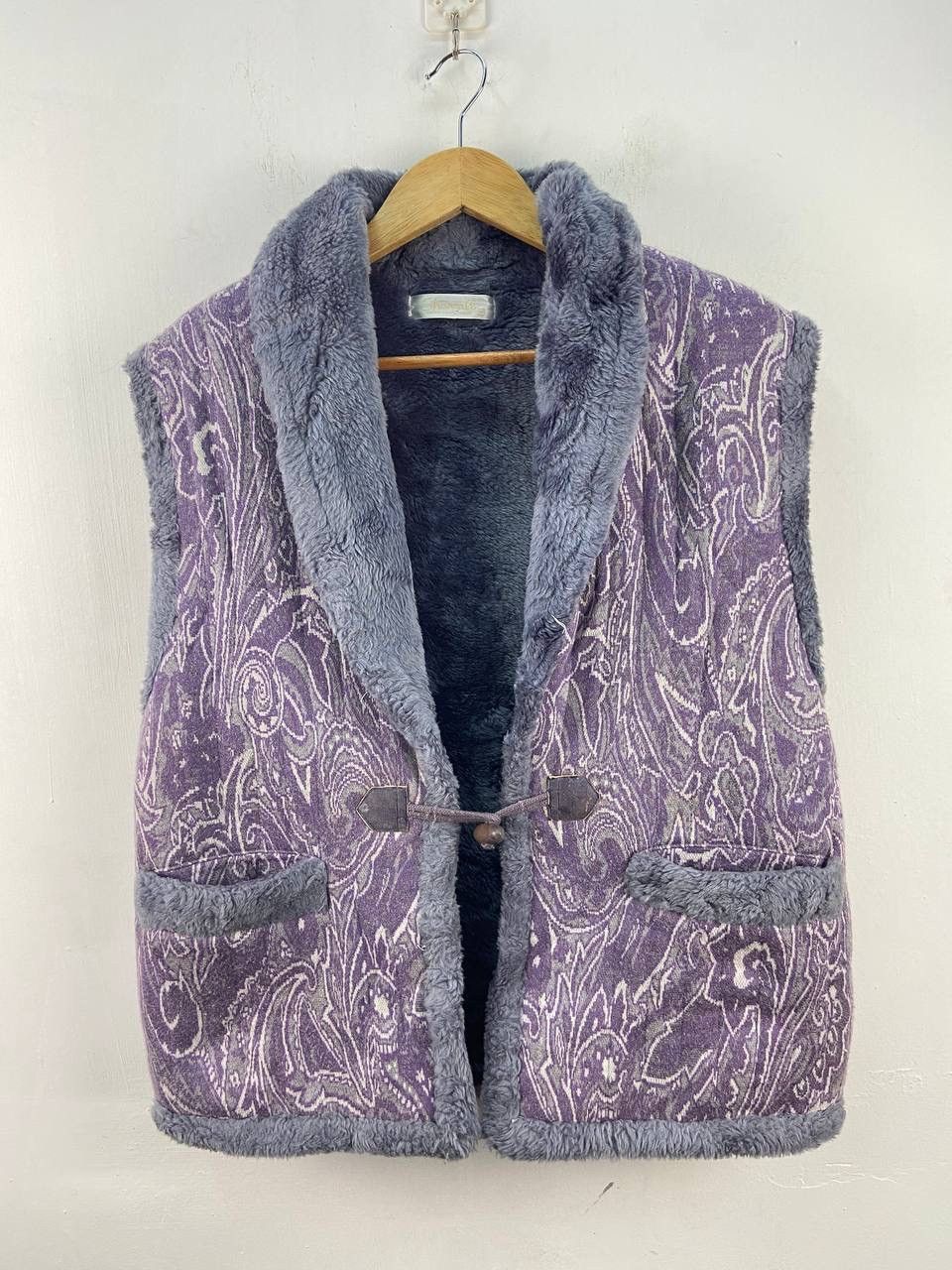 Japanese Brand Vintage Japanese Brand Mohair Cardigan Vest Jacket Paisley Size US M / EU 48-50 / 2 - 1 Thumbnail