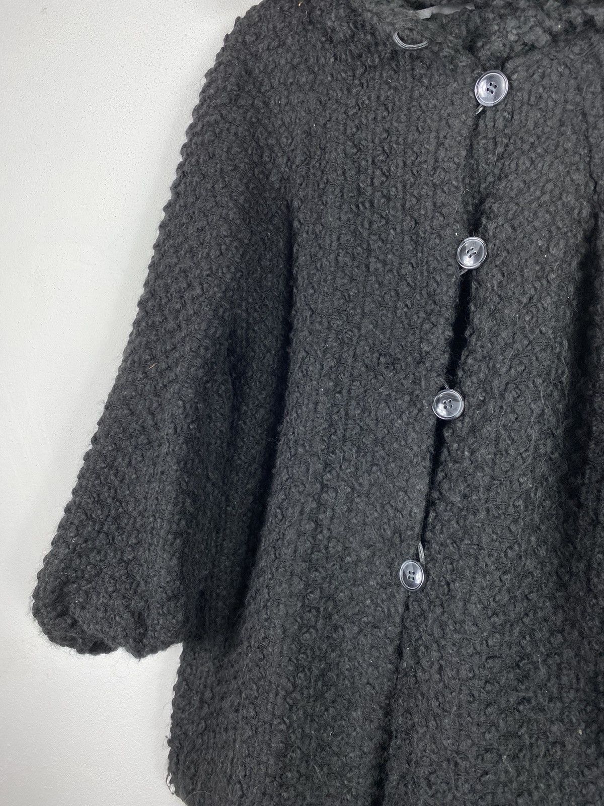 Designer × Issey Miyake × Tsumori Chisato Tsumori Chisato SherpaFleece Long Jacket With Hoodies black Size US M / EU 48-50 / 2 - 7 Thumbnail