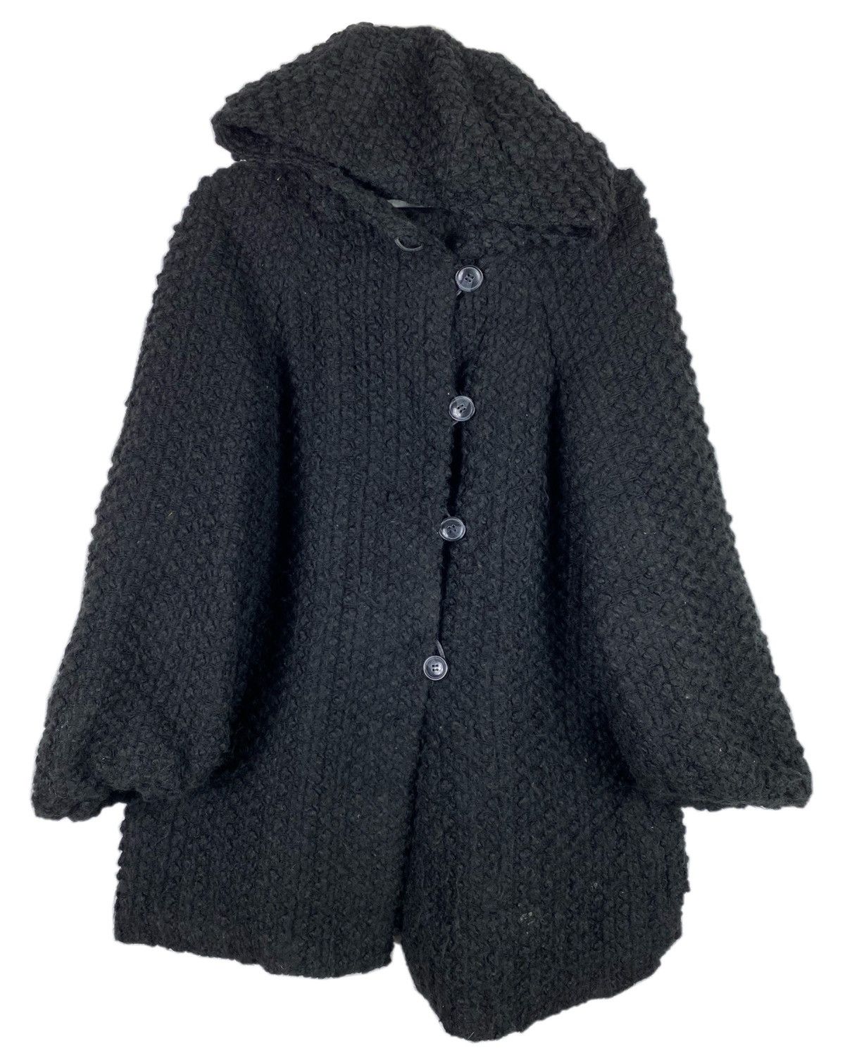 Designer × Issey Miyake × Tsumori Chisato Tsumori Chisato SherpaFleece Long Jacket With Hoodies black Size US M / EU 48-50 / 2 - 1 Thumbnail