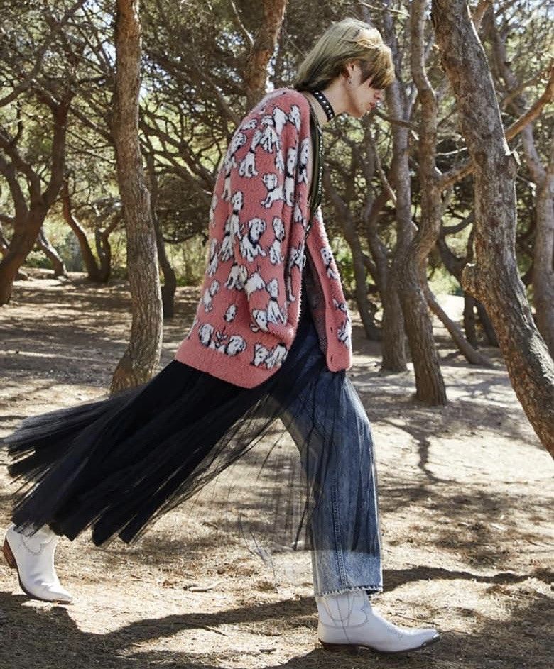 Celine × Hedi Slimane SS22 Puppy Jacquard Cardigan XS/S/M/L Size US M / EU 48-50 / 2 - 9 Thumbnail