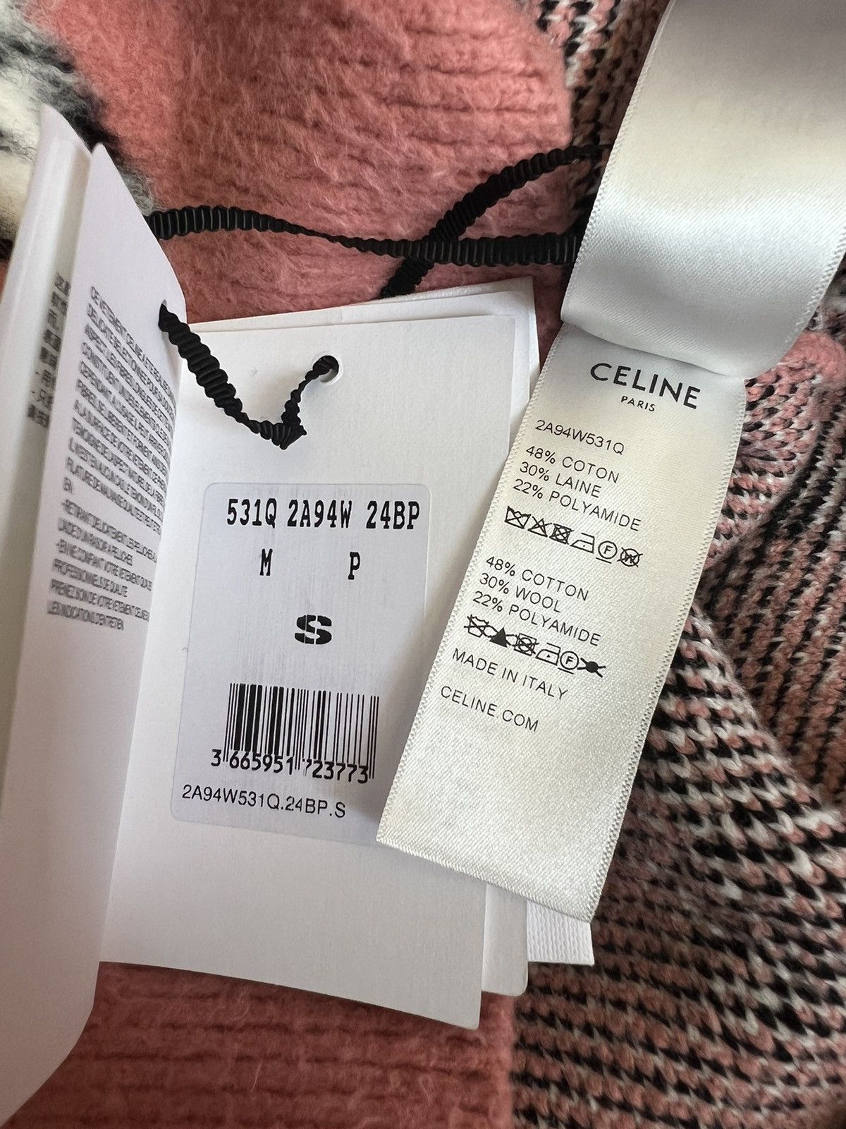 Celine × Hedi Slimane SS22 Puppy Jacquard Cardigan XS/S/M/L Size US M / EU 48-50 / 2 - 7 Thumbnail