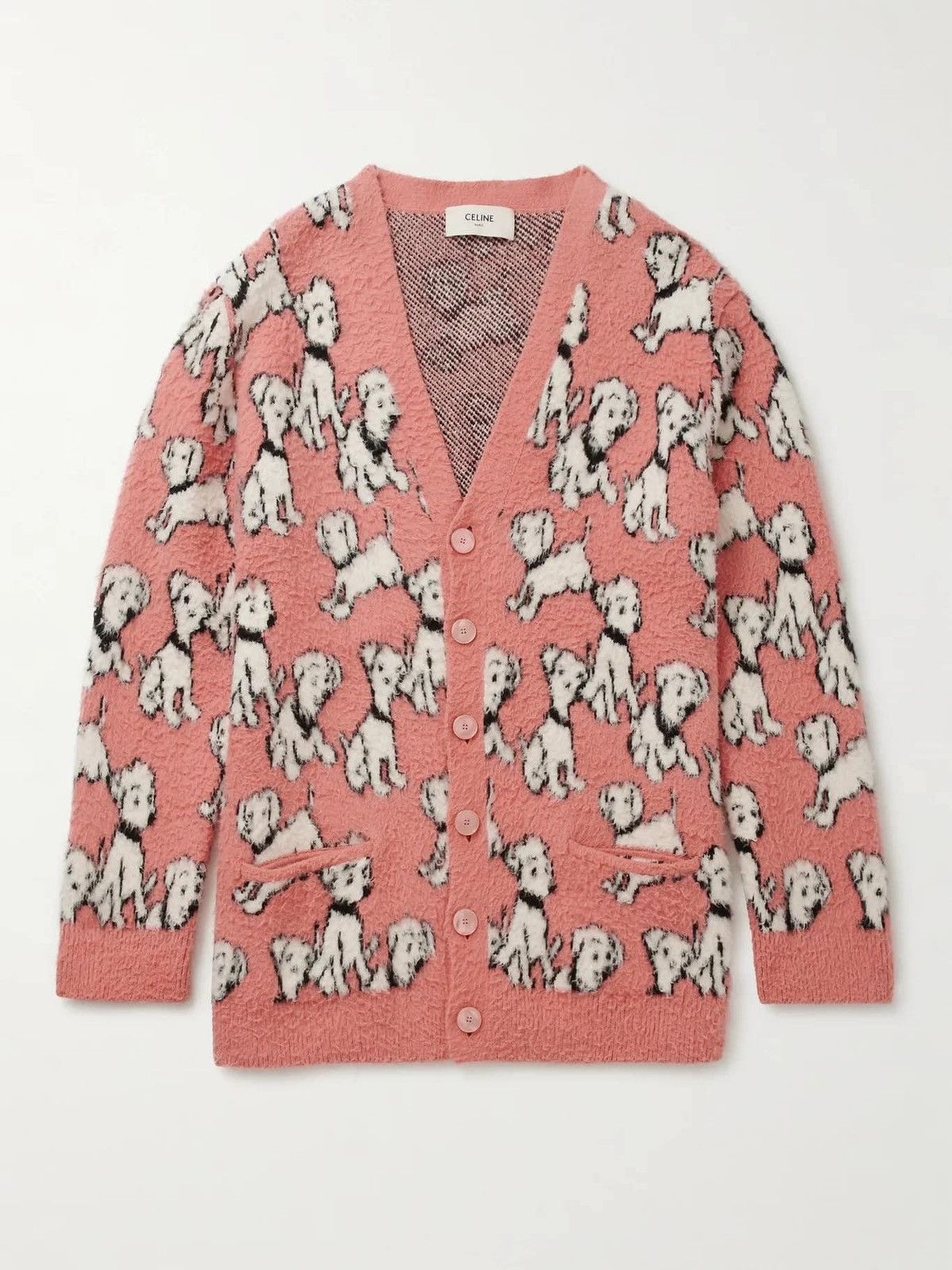 Celine × Hedi Slimane SS22 Puppy Jacquard Cardigan XS/S/M/L Size US M / EU 48-50 / 2 - 11 Thumbnail