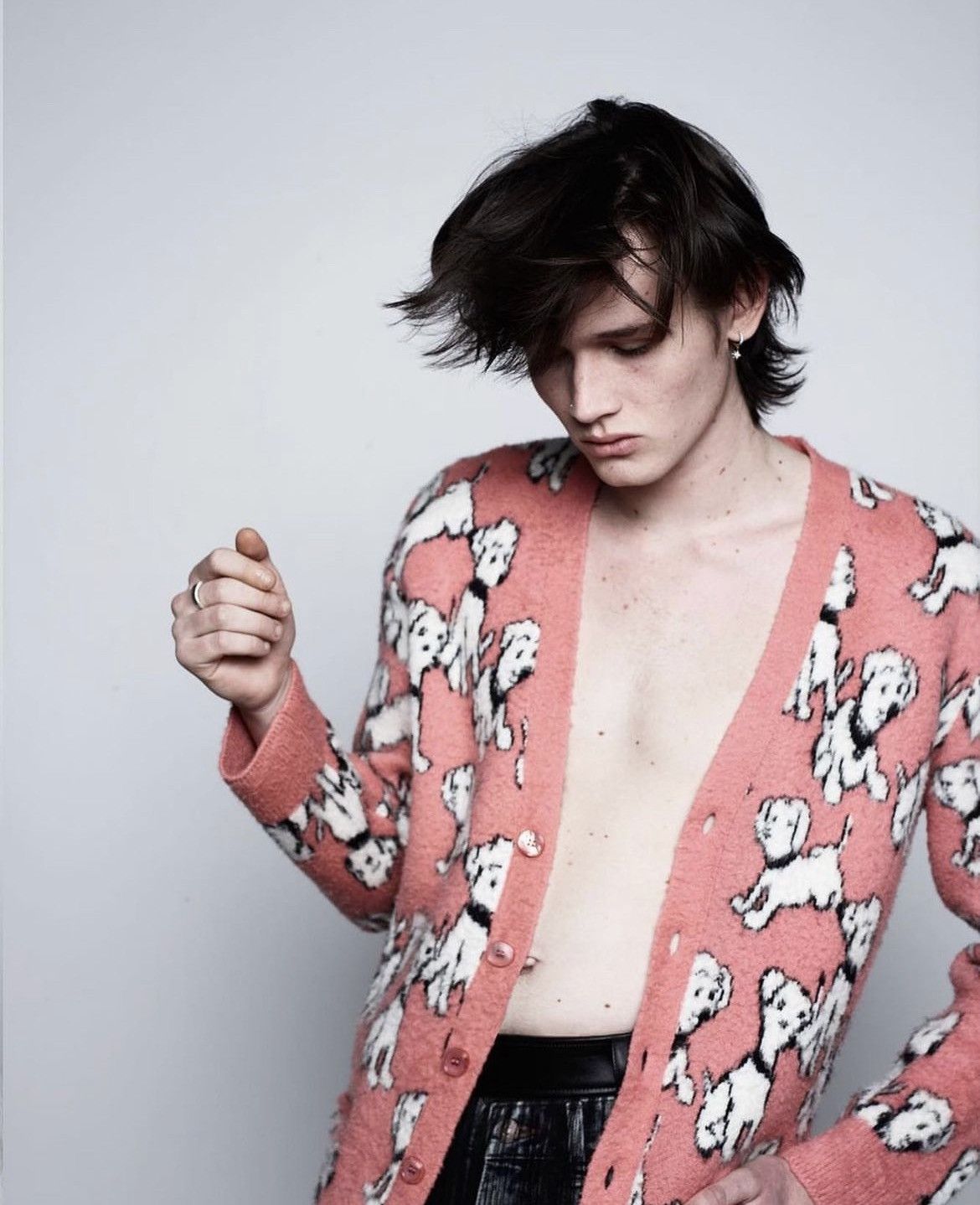 Celine × Hedi Slimane SS22 Puppy Jacquard Cardigan XS/S/M/L Size US M / EU 48-50 / 2 - 17 Thumbnail