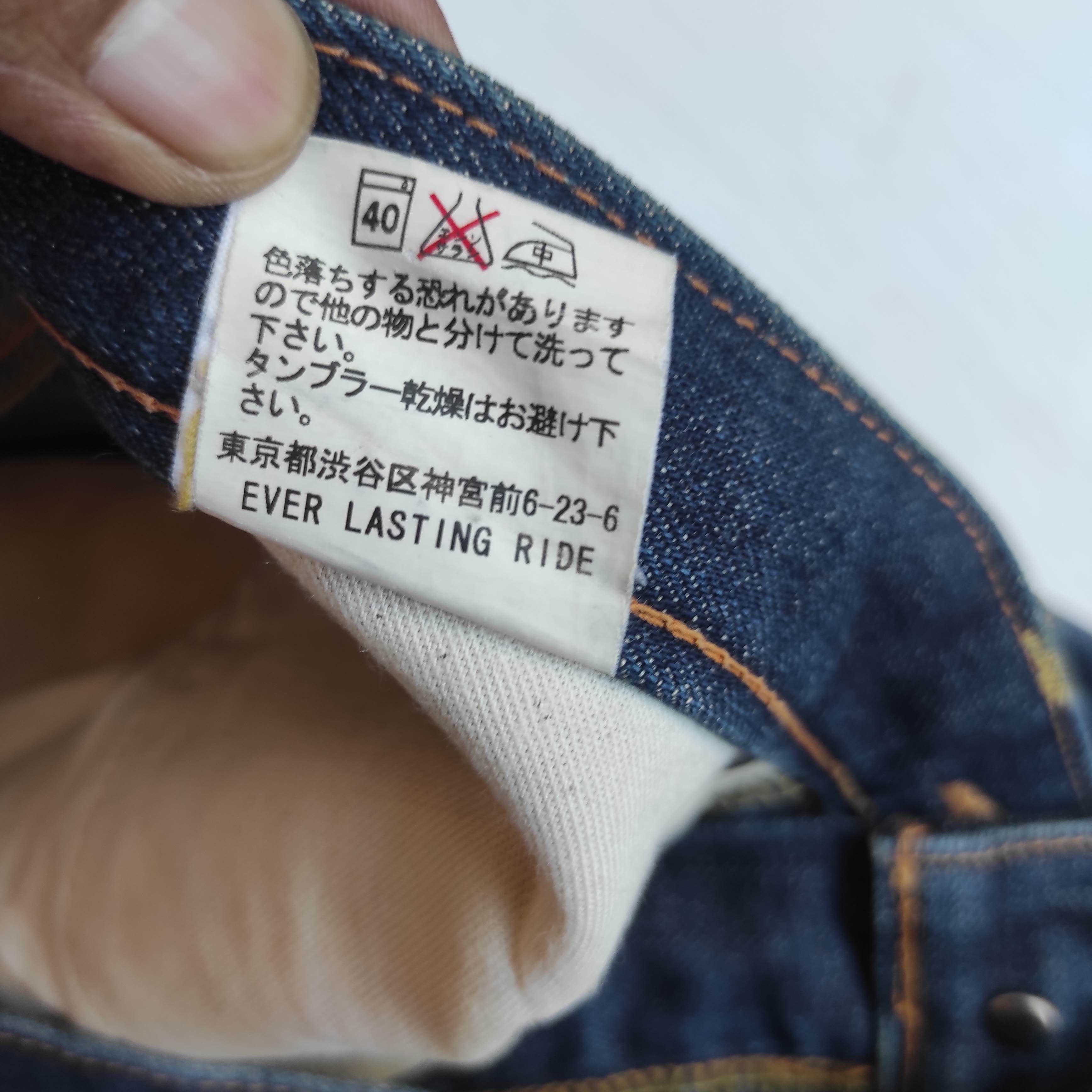 Japanese Brand Everlasting Ride Selvedge Denim jeans size L Size US 30 / EU 46 - 19 Thumbnail