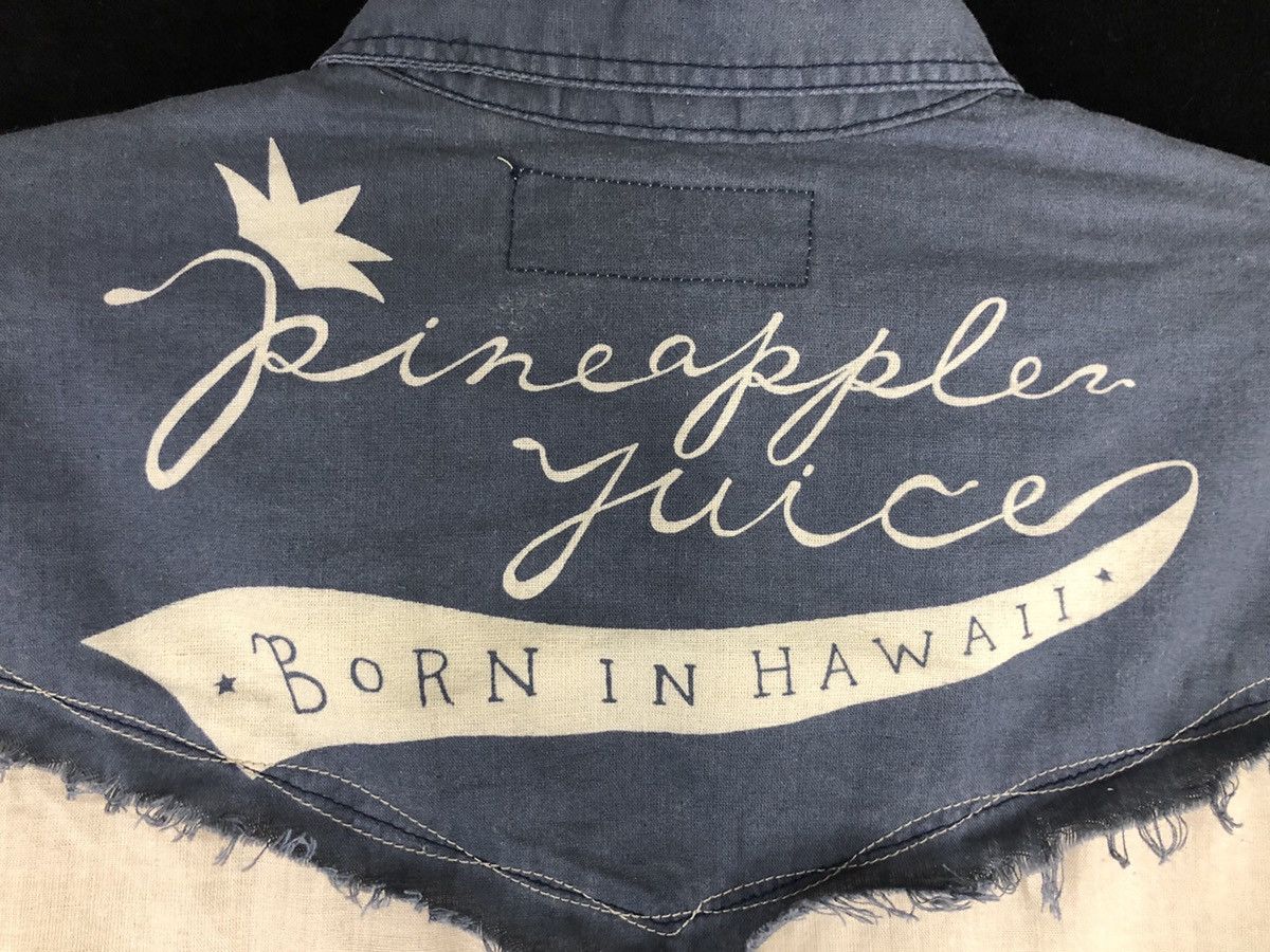 Japanese Brand × Vintage PINEAPPLE JUICE Japanese Hawaiian Shirt Size US L / EU 52-54 / 3 - 8 Thumbnail