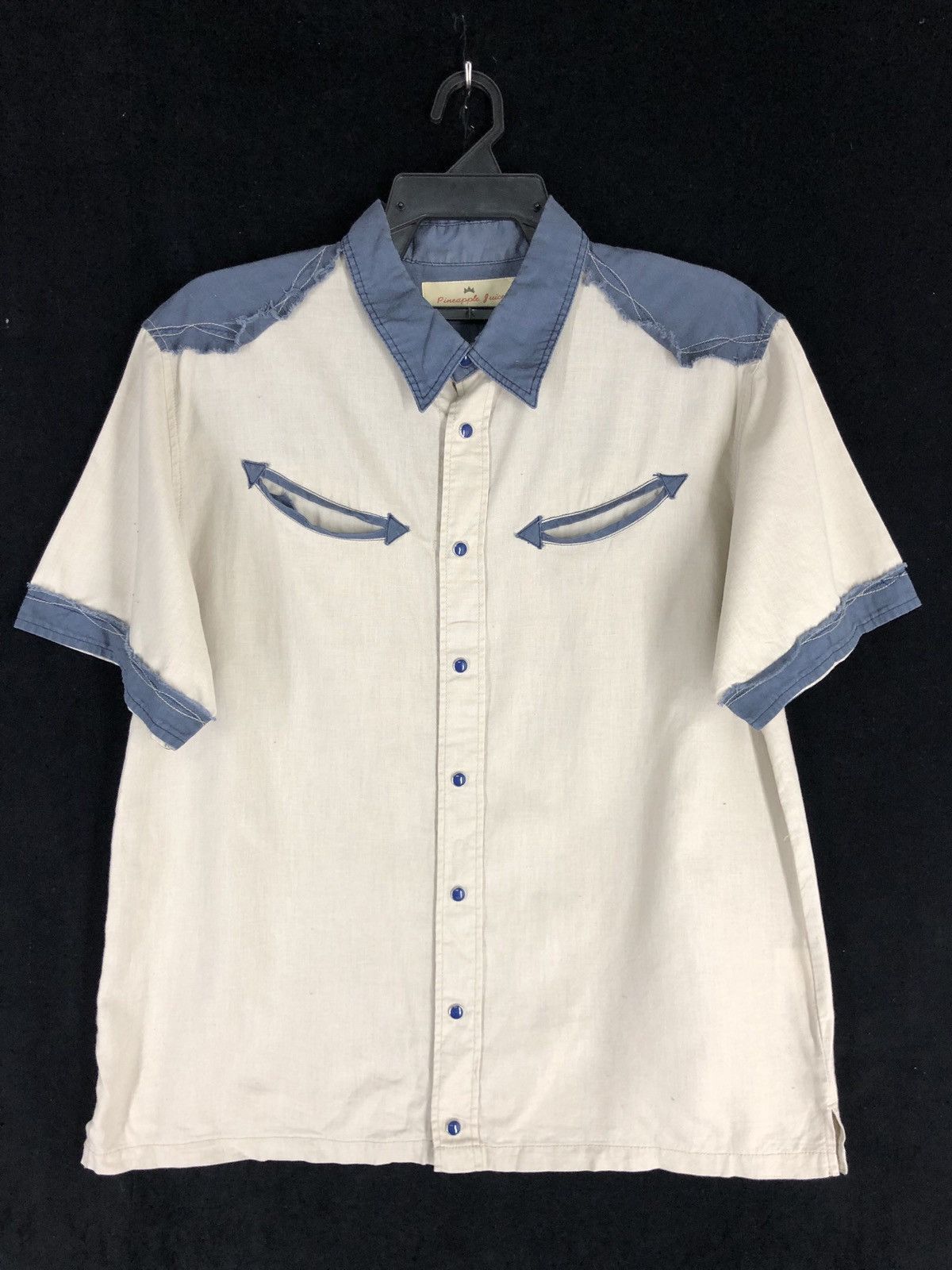 Japanese Brand × Vintage PINEAPPLE JUICE Japanese Hawaiian Shirt Size US L / EU 52-54 / 3 - 2 Thumbnail