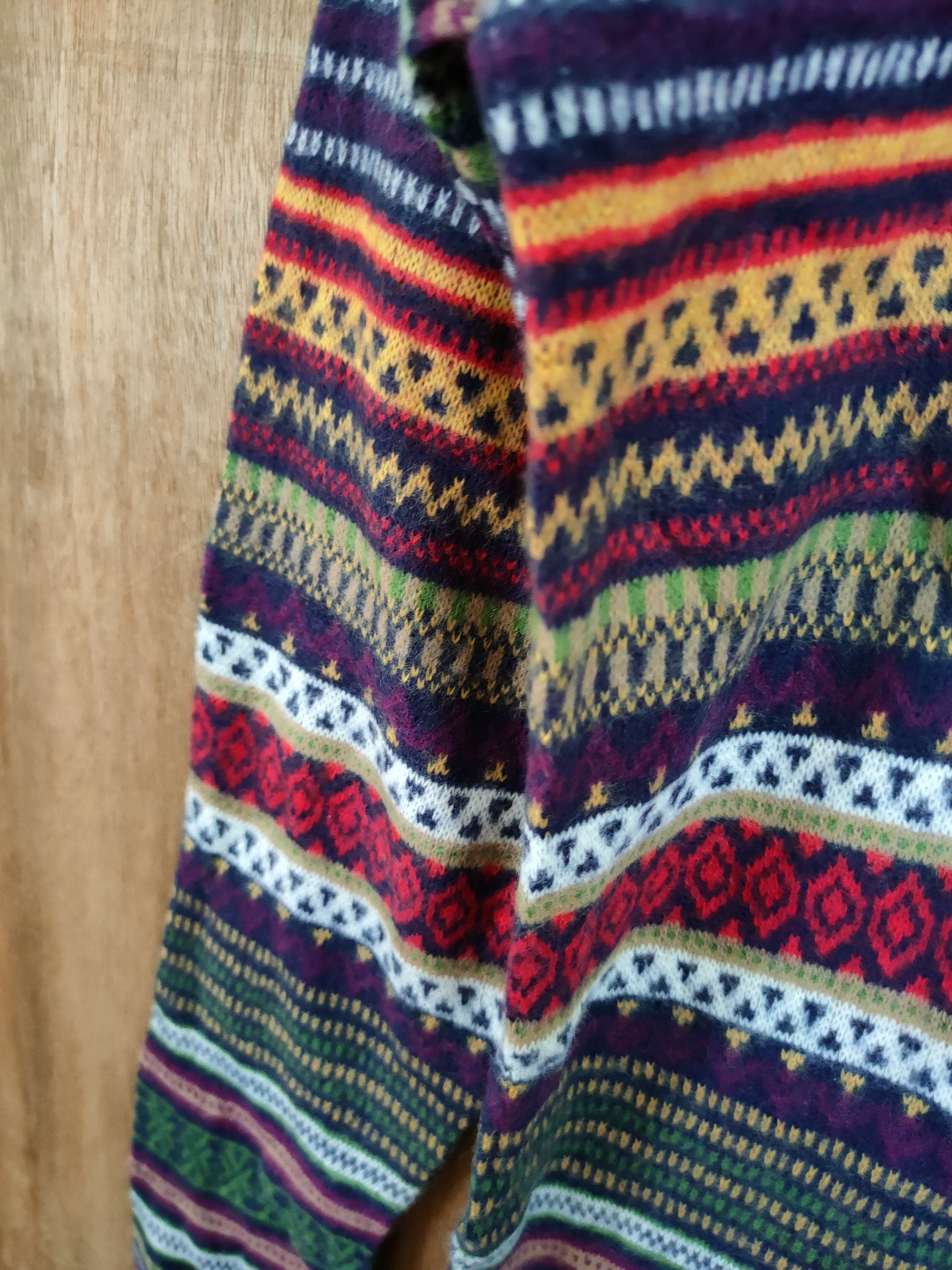 Japanese Brand × OVER THE STRiPES Percent stripe rainbow knitwear japan #46-664 Size US M / EU 48-50 / 2 - 5 Thumbnail