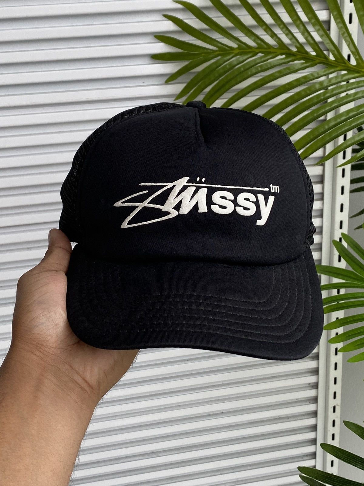 Stussy × Vintage OG Stussy Split Logo Trucker Cap /Travis Flacko Scott Size ONE SIZE - 2 Thumbnail