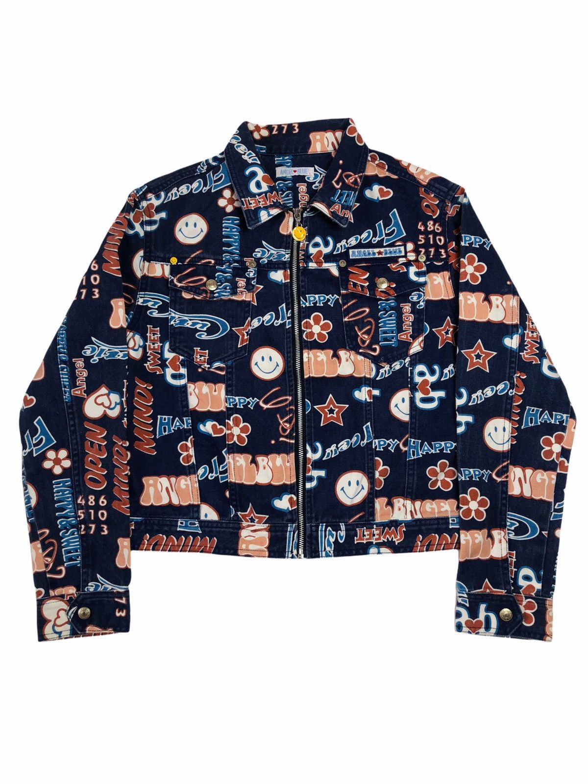 Angel Blue ❤️‍🔥LASTCALL❤️‍🔥90s Angel Blue Happy & Sweet Denim Jacket Size US M / EU 48-50 / 2 - 1 Thumbnail