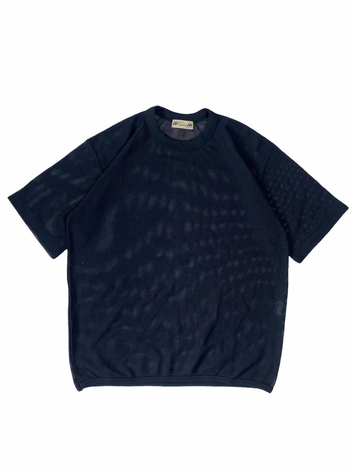 image of 14Th Addiction x 20471120 1980S Elpatio Uomo - Fishnet T-Shirt in Black, Men's (Size Large)