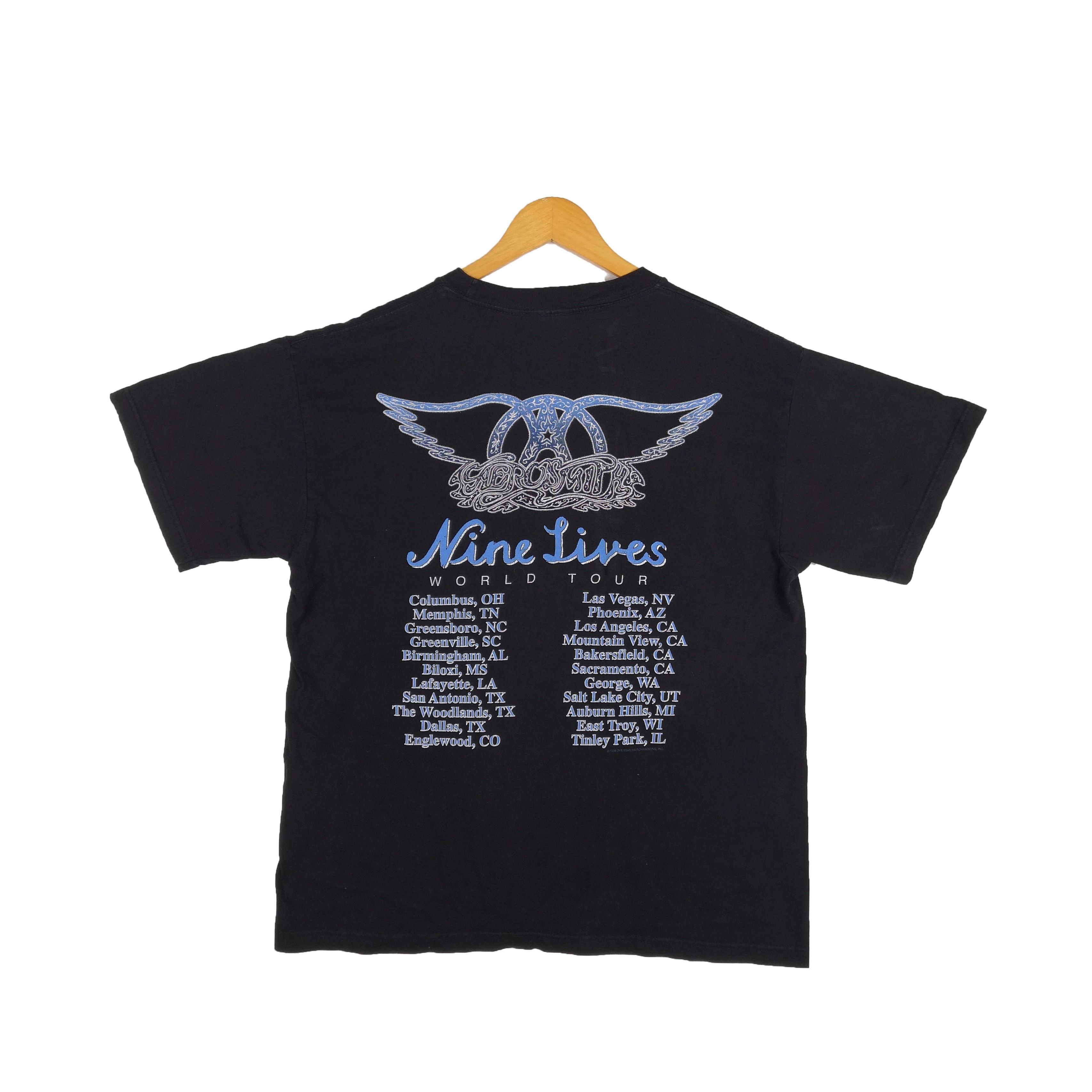 Aerosmith Vintage Aerosmith T Shirt Band Tour Concert Crewneck Tee Size US L / EU 52-54 / 3 - 2 Thumbnail
