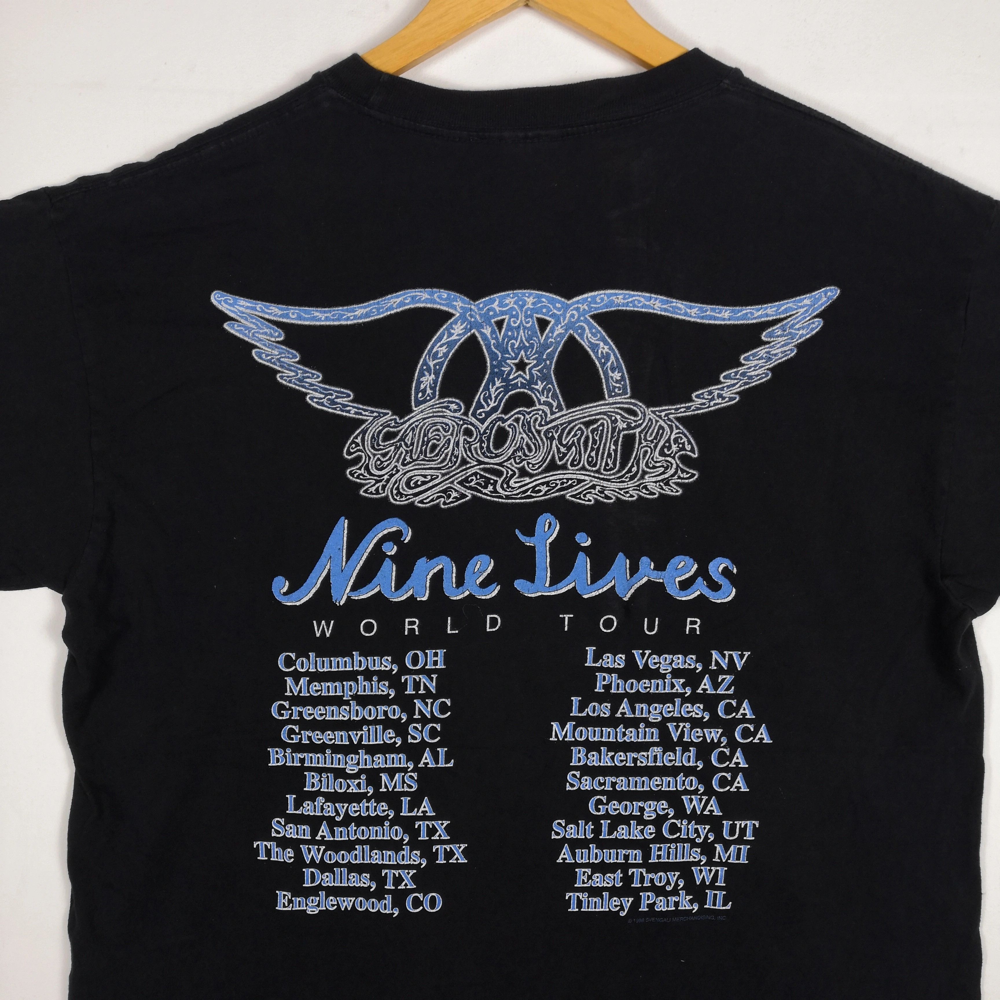 Aerosmith Vintage Aerosmith T Shirt Band Tour Concert Crewneck Tee Size US L / EU 52-54 / 3 - 4 Thumbnail