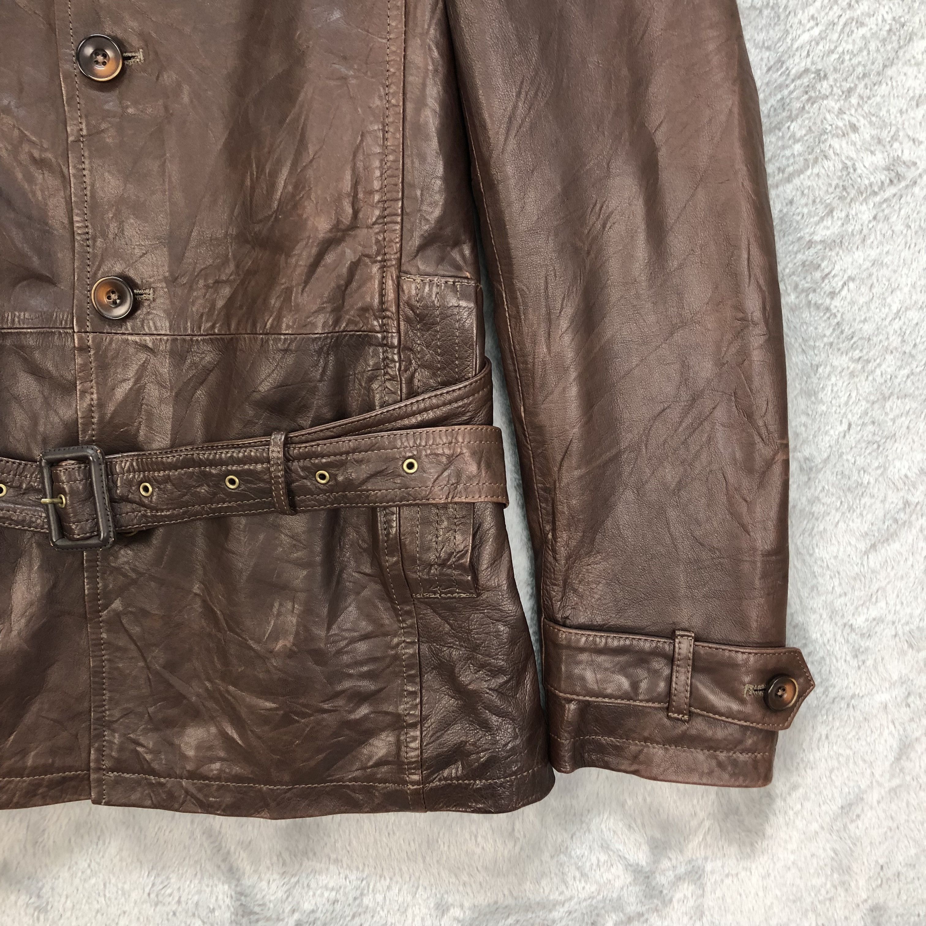 BIGI Men's Bigi Tartan Lined Sheep Leather Jacket #6109-47 Size US S / EU 44-46 / 1 - 5 Thumbnail