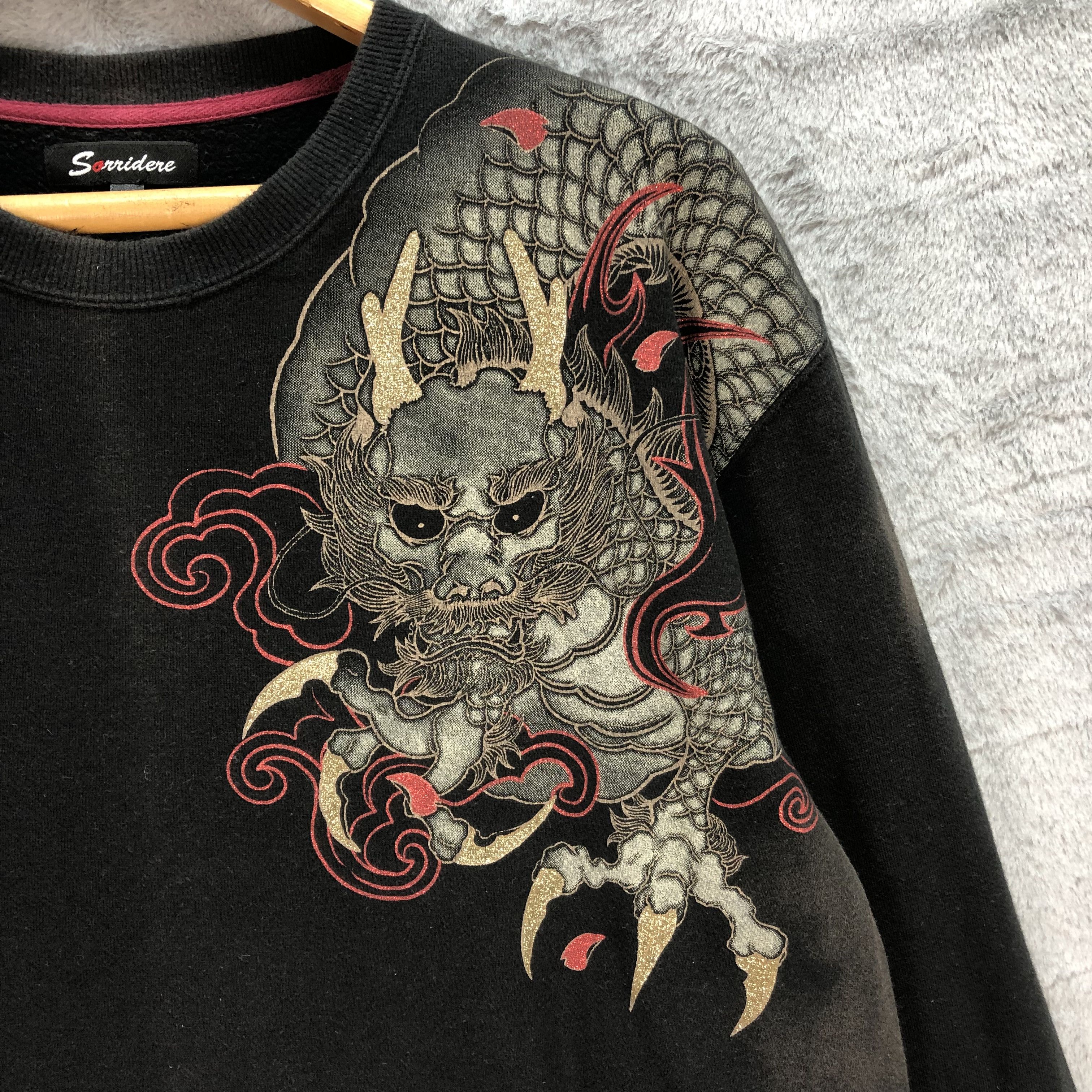Japanese Brand Legendary Dragon on Back Sweatshirts #6148-50 Size US L / EU 52-54 / 3 - 7 Thumbnail