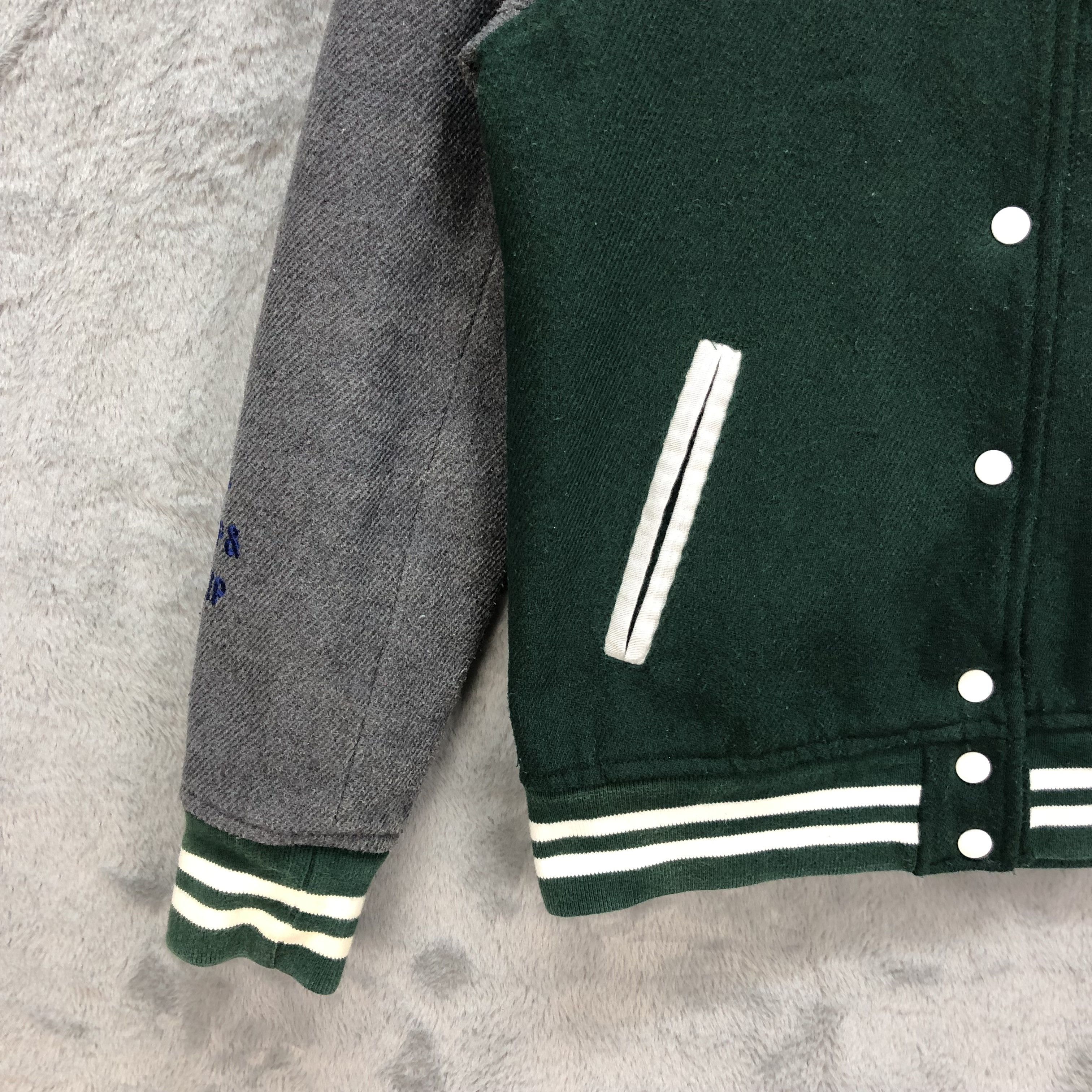 Japanese Brand RCWB Big Logo Green Varsity Jacket #6112-48 Size US M / EU 48-50 / 2 - 5 Thumbnail