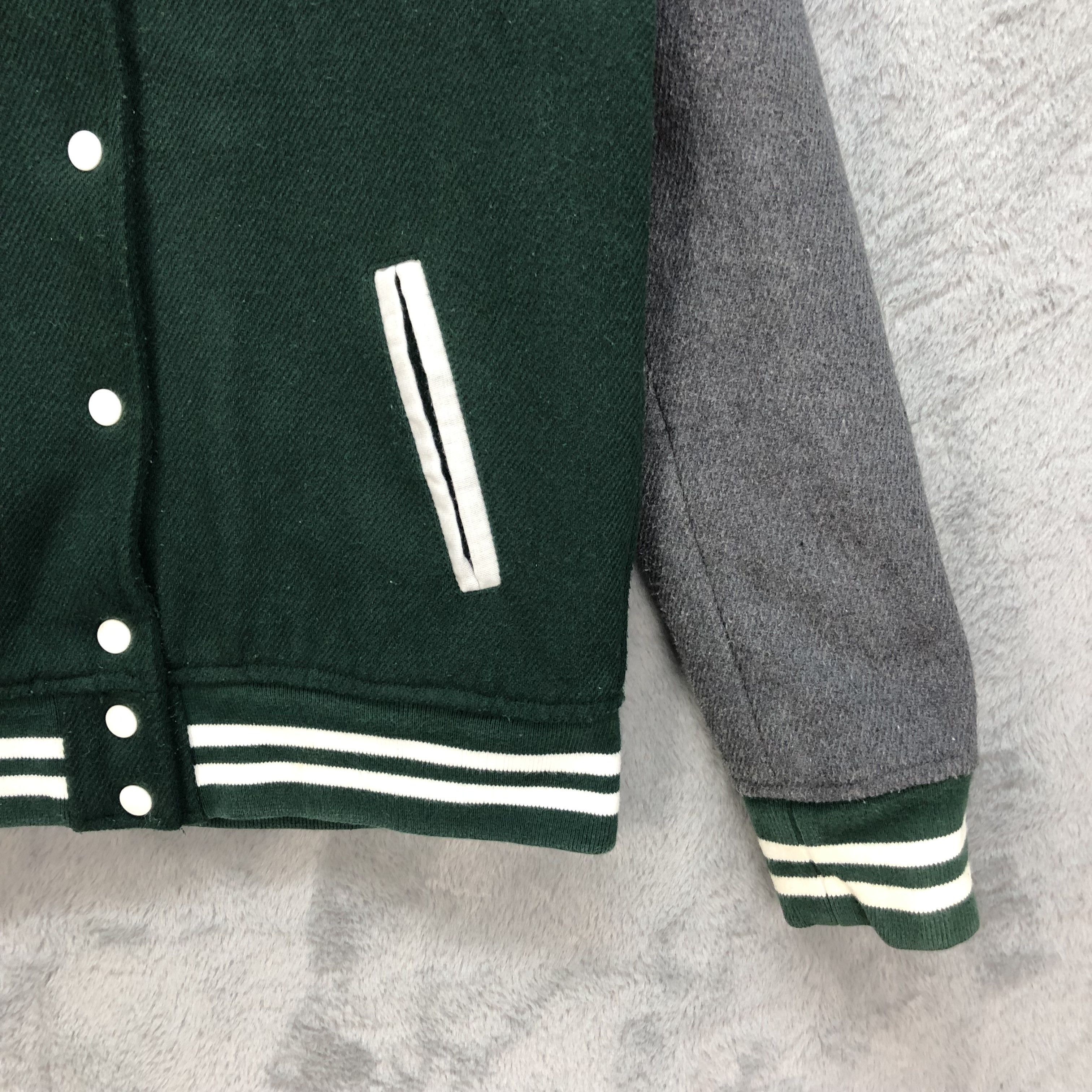 Japanese Brand RCWB Big Logo Green Varsity Jacket #6112-48 Size US M / EU 48-50 / 2 - 7 Thumbnail