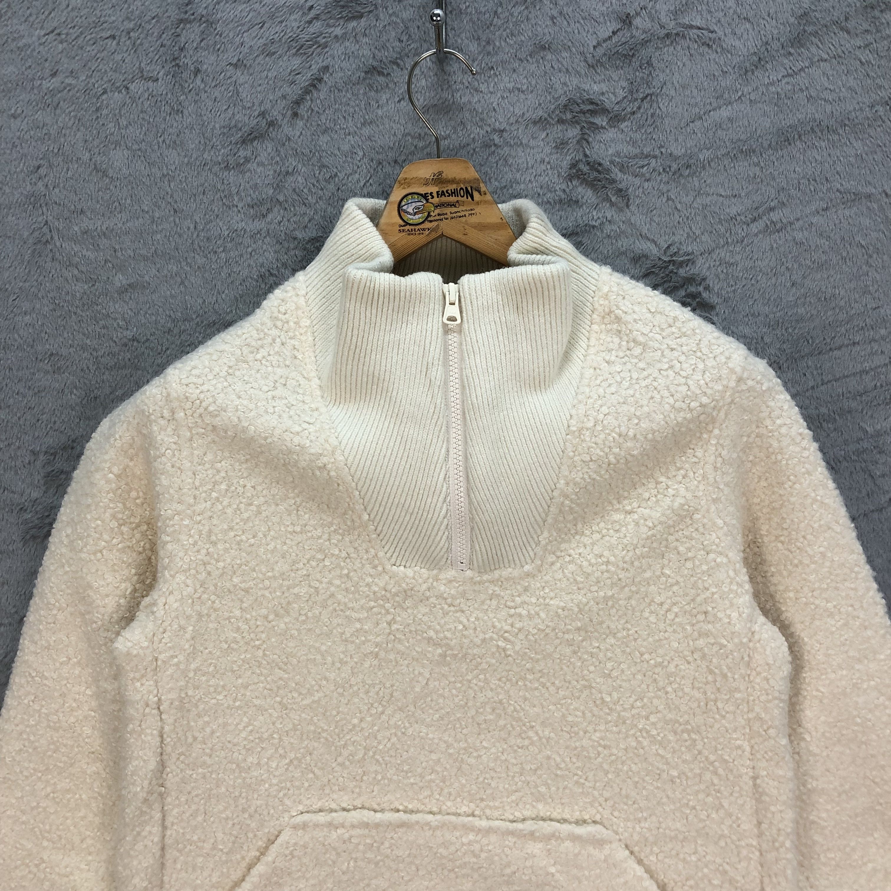 Lands' End Lands End Turtle Neck Half Zip Deep Pile Fleece #6122-49 Size S / US 4 / IT 40 - 2 Thumbnail
