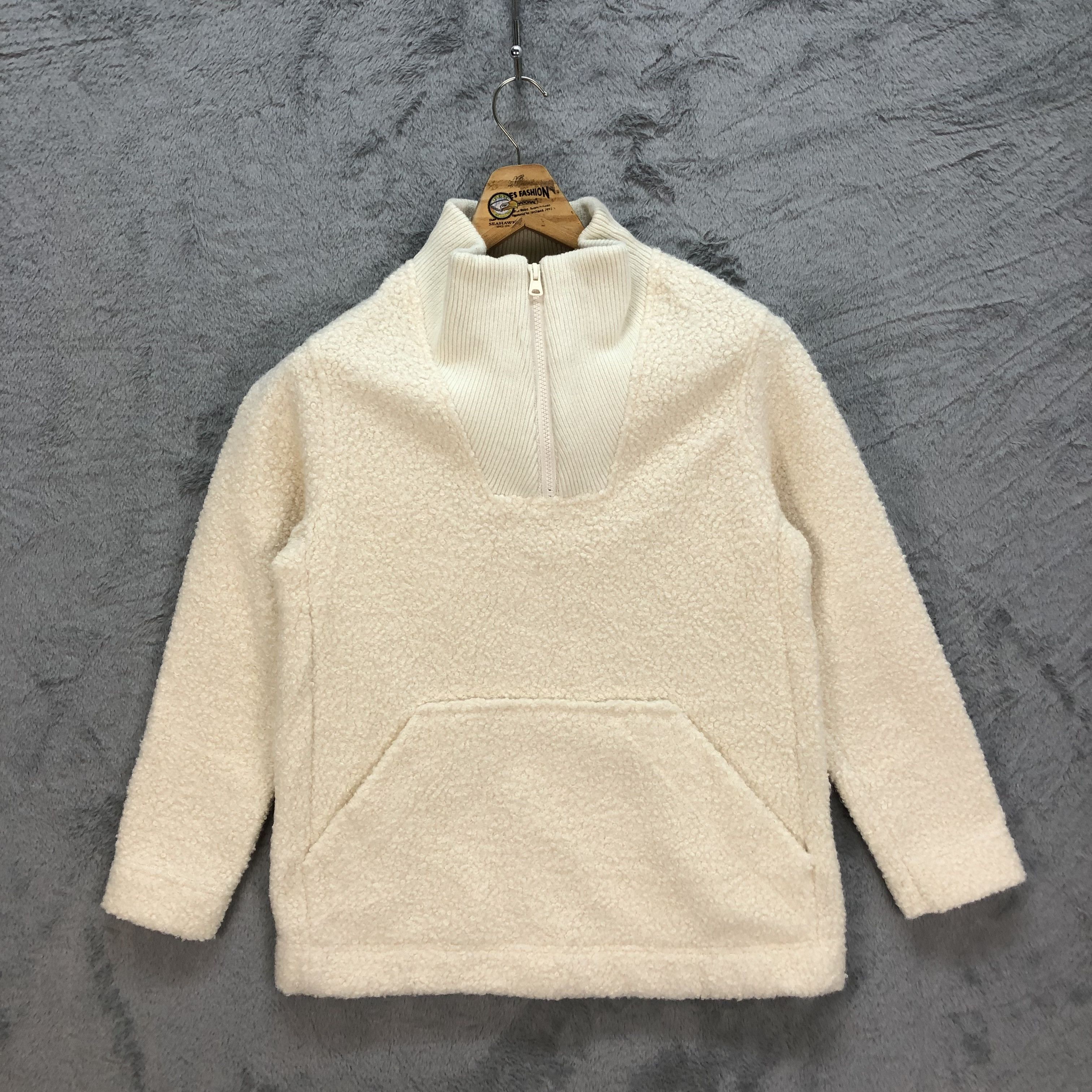 Lands' End Lands End Turtle Neck Half Zip Deep Pile Fleece #6122-49 Size S / US 4 / IT 40 - 1 Thumbnail