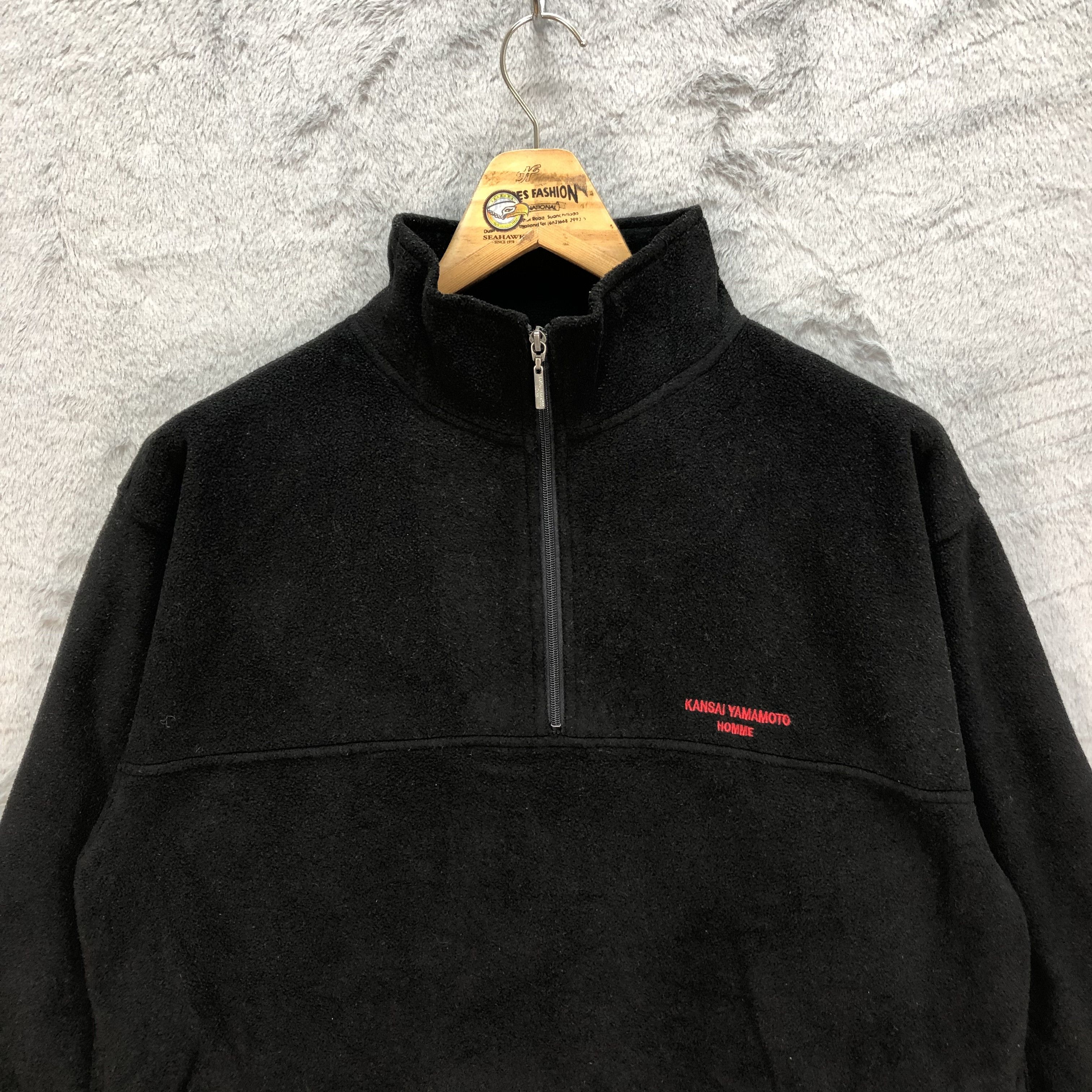 Kansai Yamamoto Kansai Yamamoto Homme Turtle Neck Half Zip Fleece #6119-49 Size US L / EU 52-54 / 3 - 2 Thumbnail
