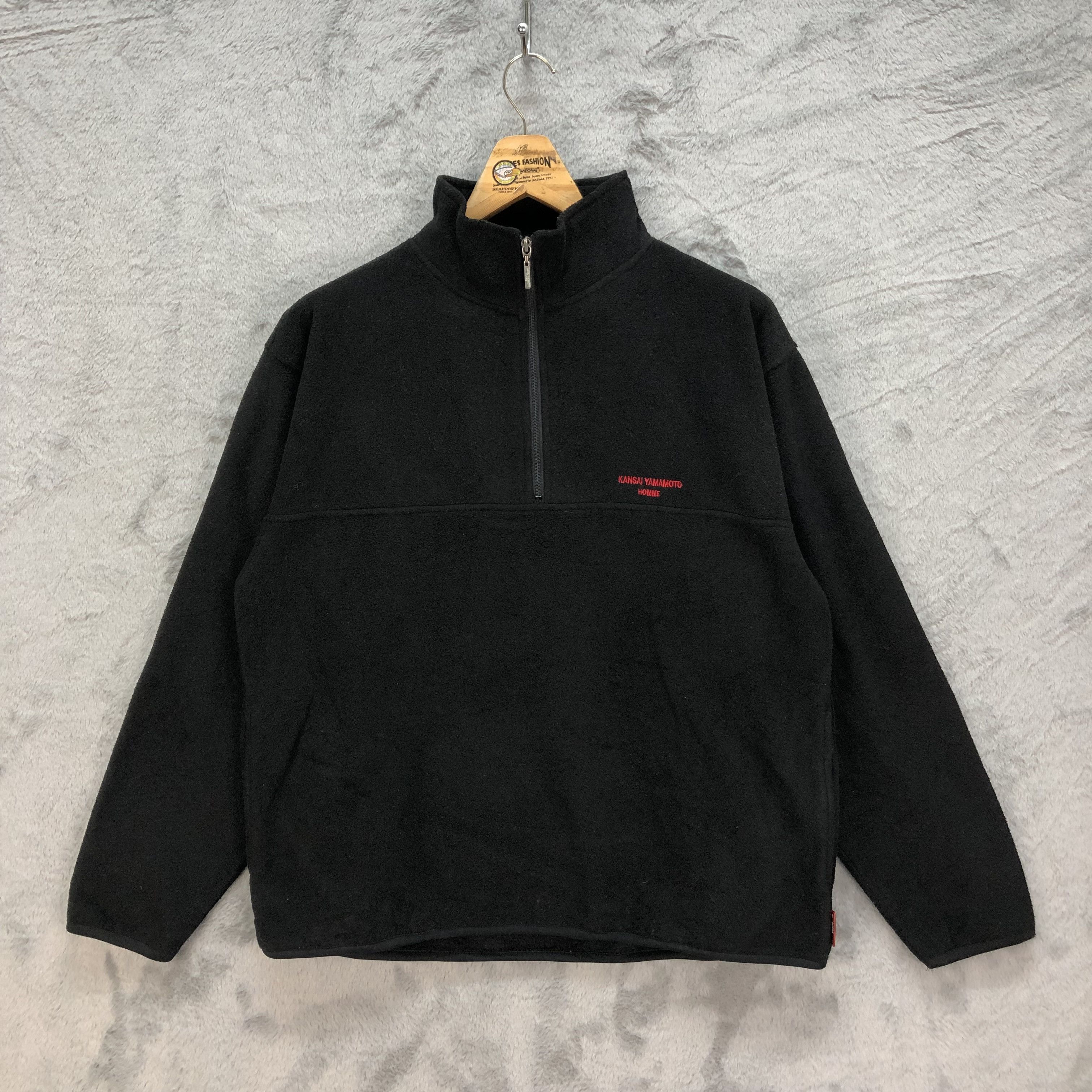 Kansai Yamamoto Kansai Yamamoto Homme Turtle Neck Half Zip Fleece #6119-49 Size US L / EU 52-54 / 3 - 1 Thumbnail