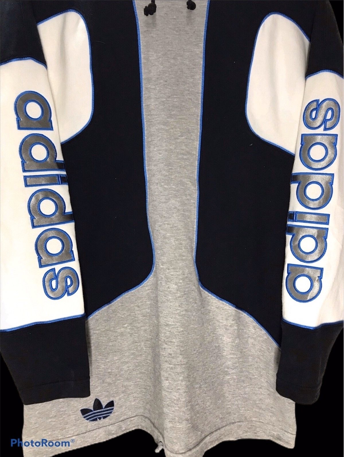 Adidas × Descente Vintage 90s Adidas Trefoil Japan Made Pullover Size US L / EU 52-54 / 3 - 3 Thumbnail