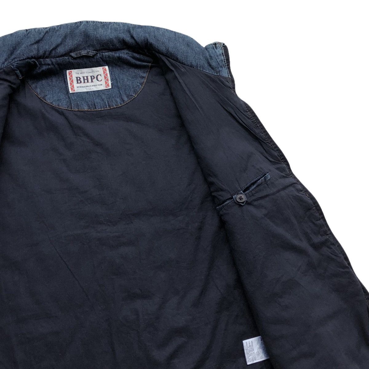Beverly Hills Polo Club Beverly Hills Polo Club Denim Light Puffer Vest Jacket Size US L / EU 52-54 / 3 - 7 Thumbnail