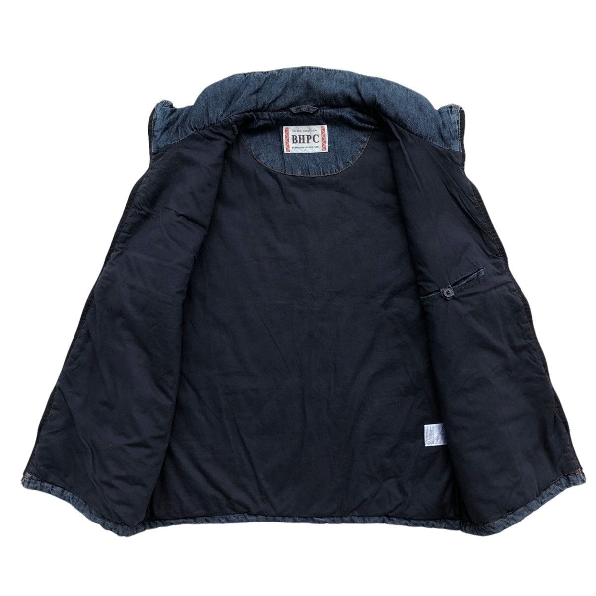 Beverly Hills Polo Club Beverly Hills Polo Club Denim Light Puffer Vest Jacket Size US L / EU 52-54 / 3 - 6 Thumbnail